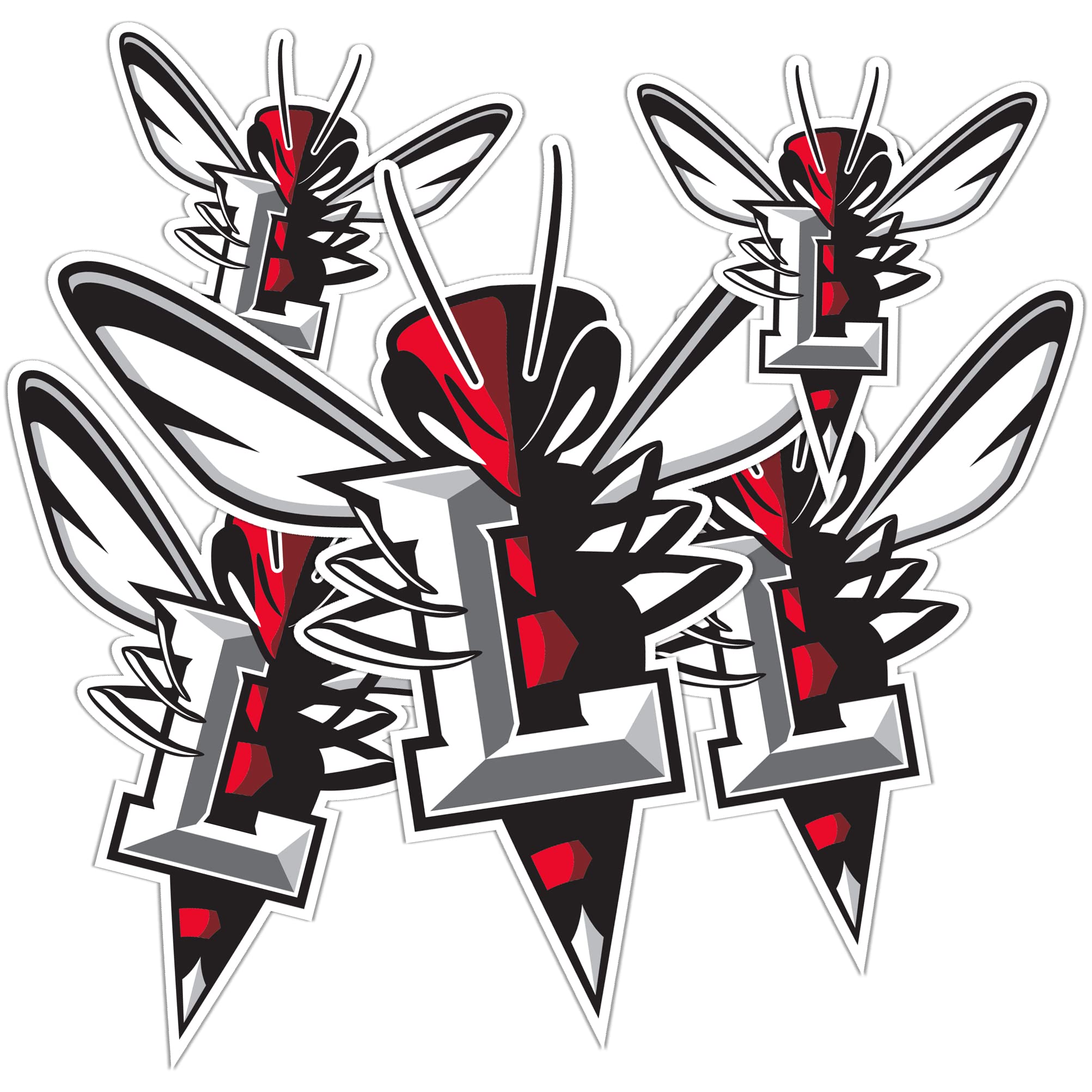 University of Lynchburg Desert Cactus & Hornets Vinyl Decals - Waterproof Stickers for Laptop, Water Bottle, Car, Scrapbook - Perfect for College Dorm Decor, School Spirit & Fan Accessories (Type 3-1)