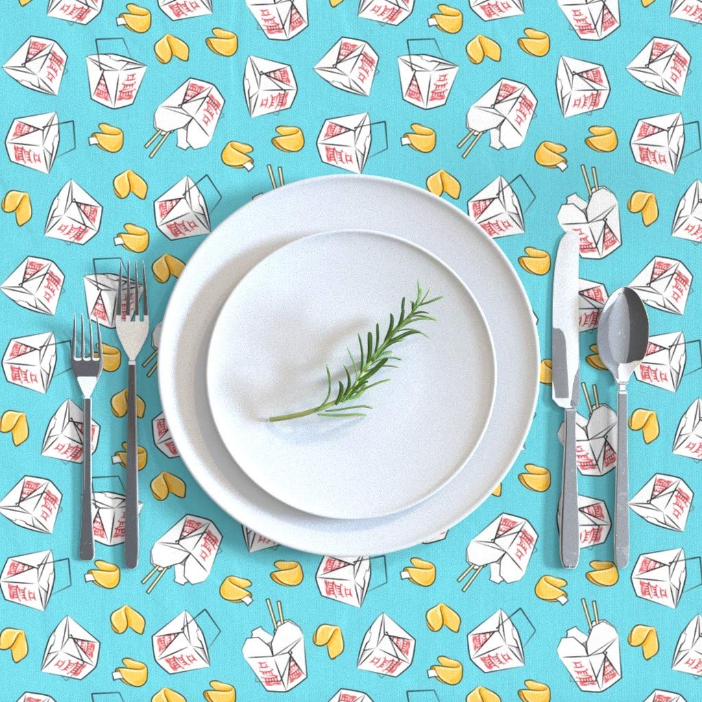 Custom Printed Cotton Sateen Tablecloth 70