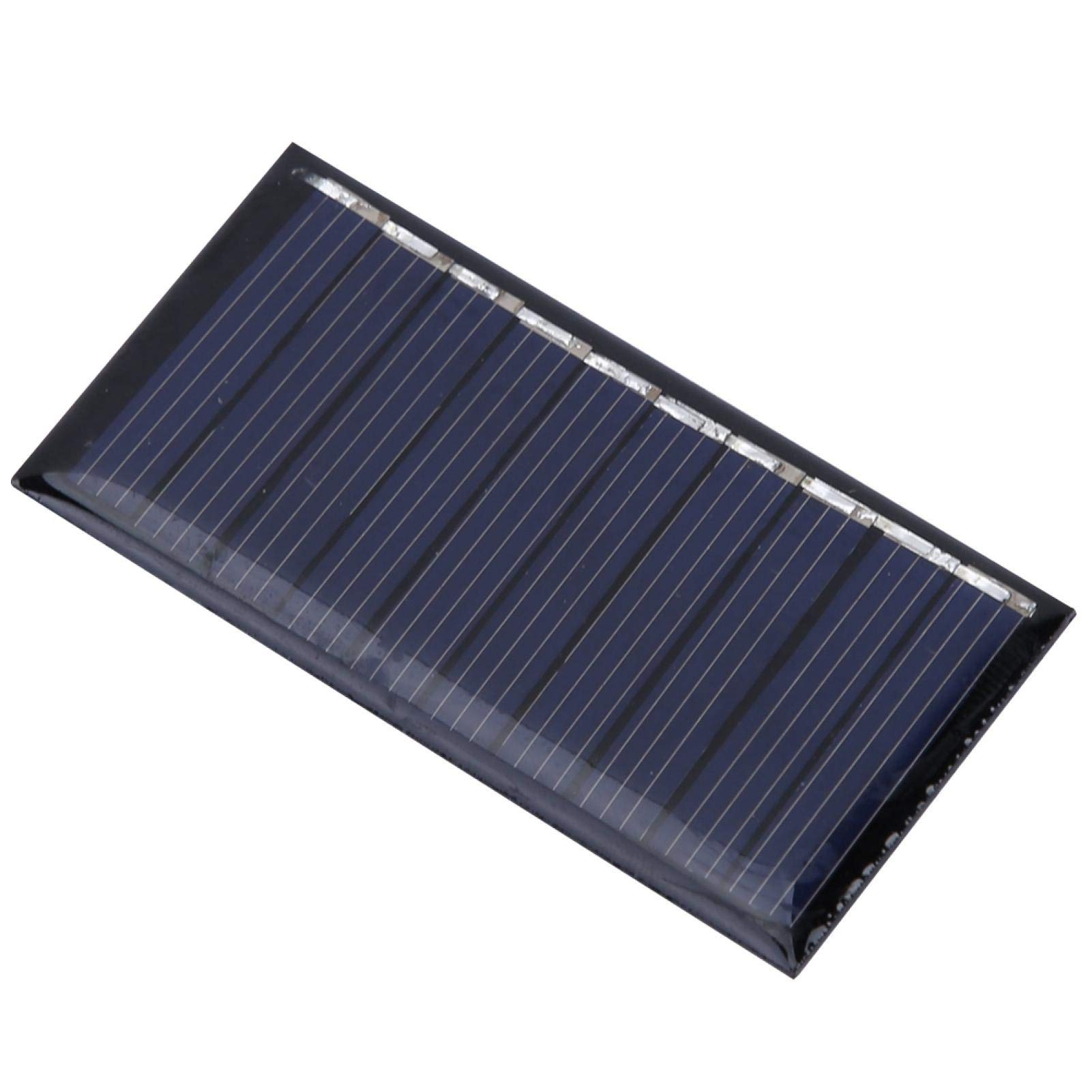 HERCHR 5V 50MA Solar Panel Battery Charger - Portable Solar Trickle Charger for Outdoor, Camping, RV, Boats & Small Power Appliances - Ideal for Phones, GPS, Lights & More