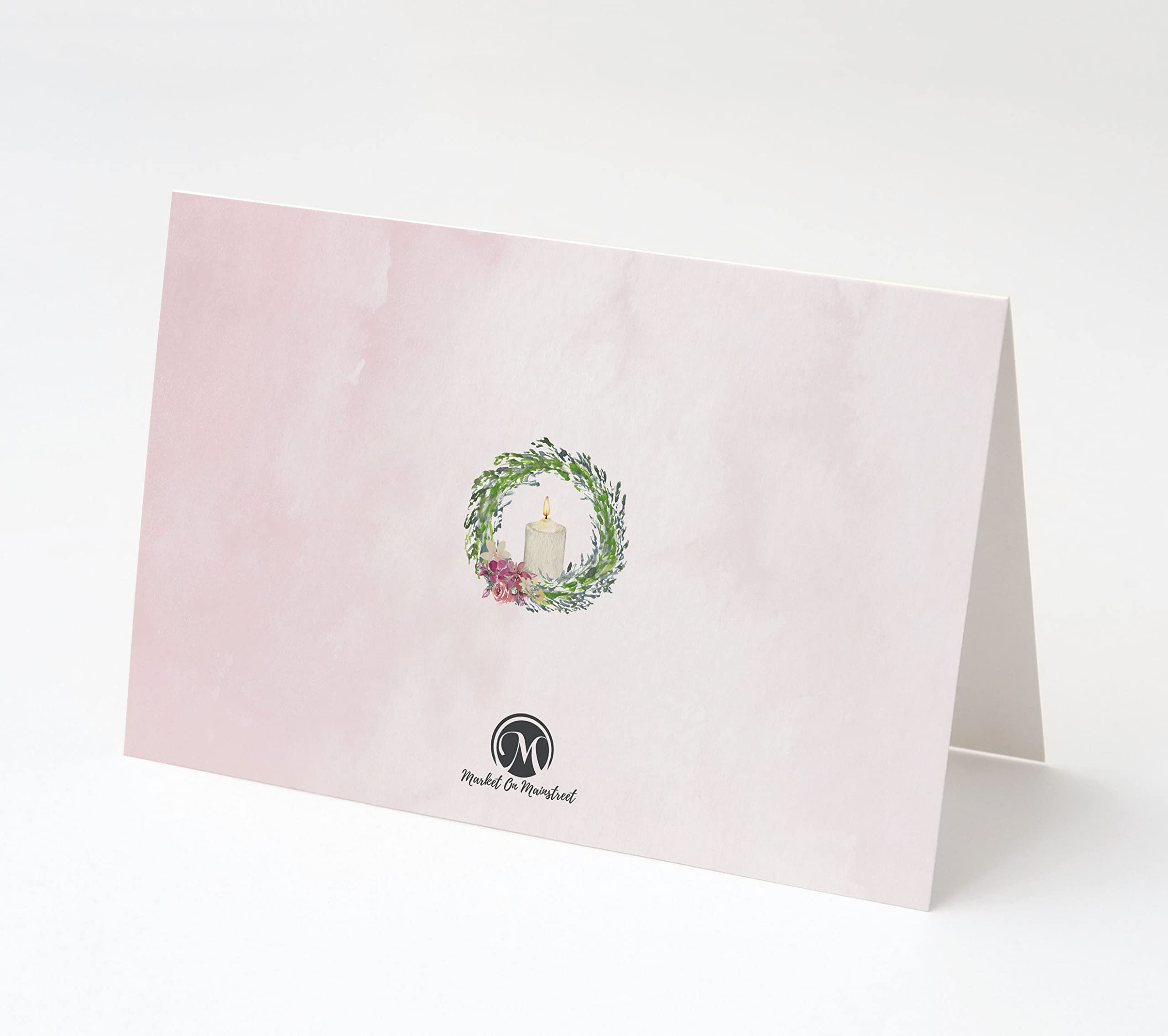 Watercolor Baptism Invitation Cards for Girls - 25 Thank You Cards with Envelopes - Elegant Christian Baptism Party Stationery - Perfect for Church Celebrations & Religious Events