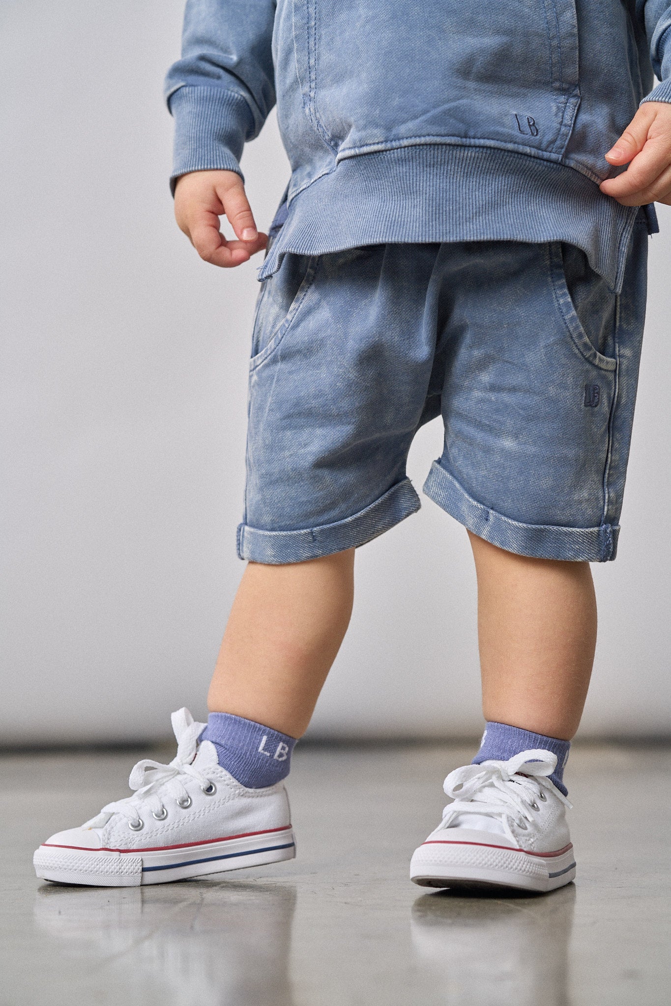 Stylish Harem Shorts in Navy Wash - Comfortable & Trendy Loungewear for Yoga, Travel, and Casual Wear