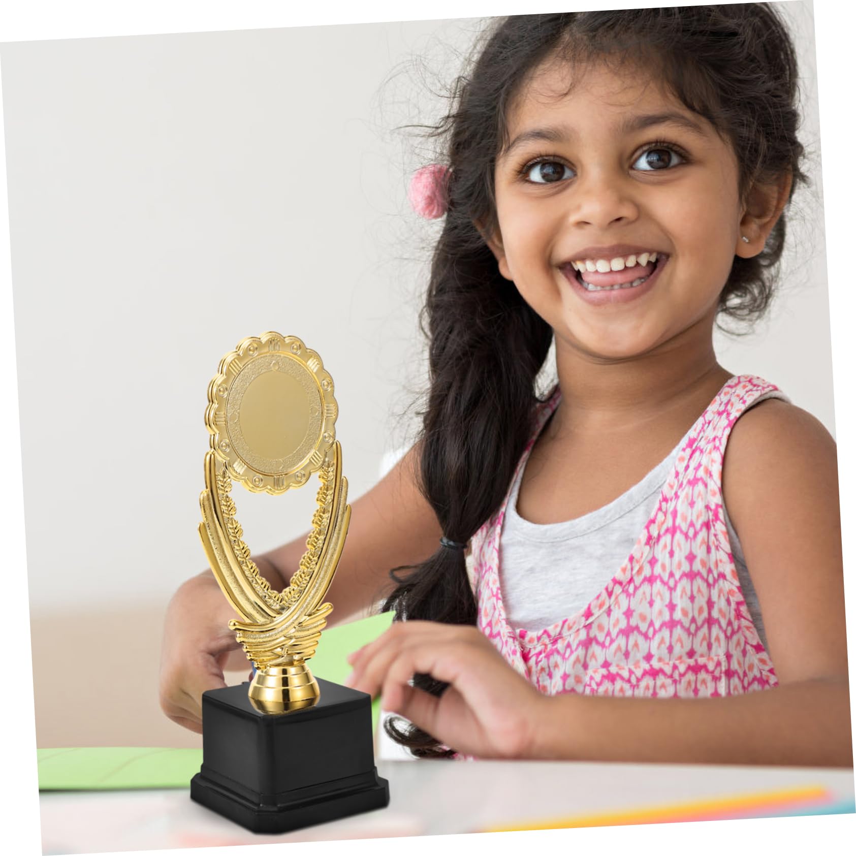 Kisangel Gold Plastic Soccer Trophy Cup for Kids - Award for Tournament Winners, Sports Competitions & School Events