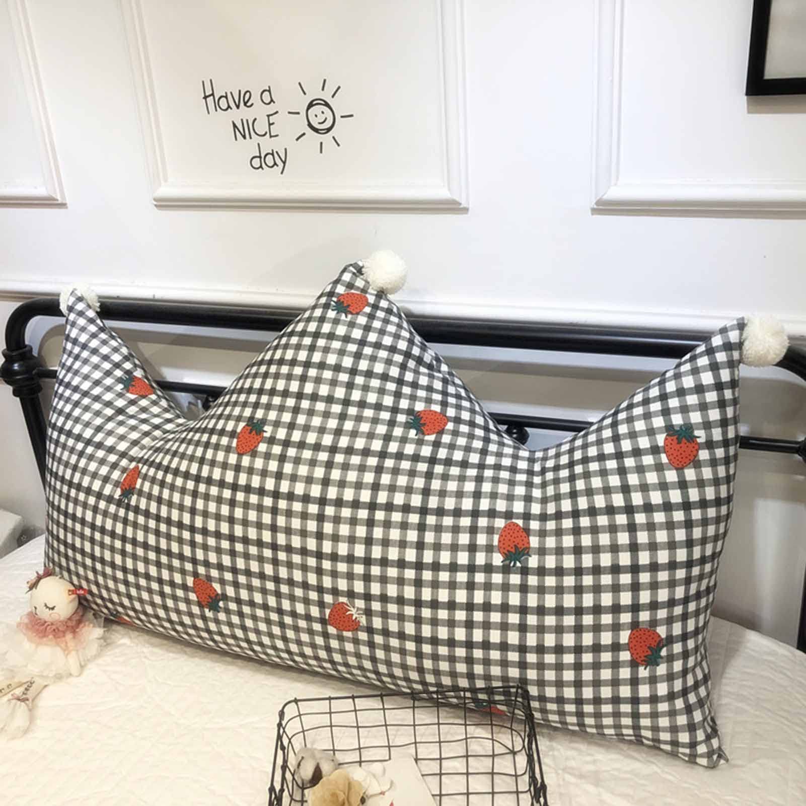 Comfortable Wedge Pillow for Reading in Bed - Soft Triangle Backrest Cushion with Removable & Washable Cover - Perfect for Sofa, Headboard, or Bed Support