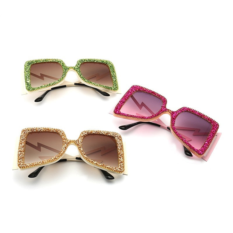 Stylish Pointed Drill Women's Sunglasses - UV Protection & Polarized Lenses for Outdoor Activities, Beach, Driving & Fashion