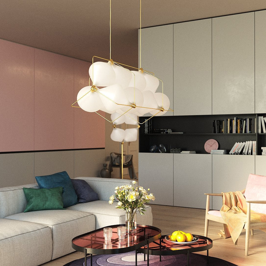 Stylish Clover Pendant Lamp - Modern 4-Leaf Clover Design Ceiling Light Fixture for Kitchen Island, Dining Room & Bedroom Decor
