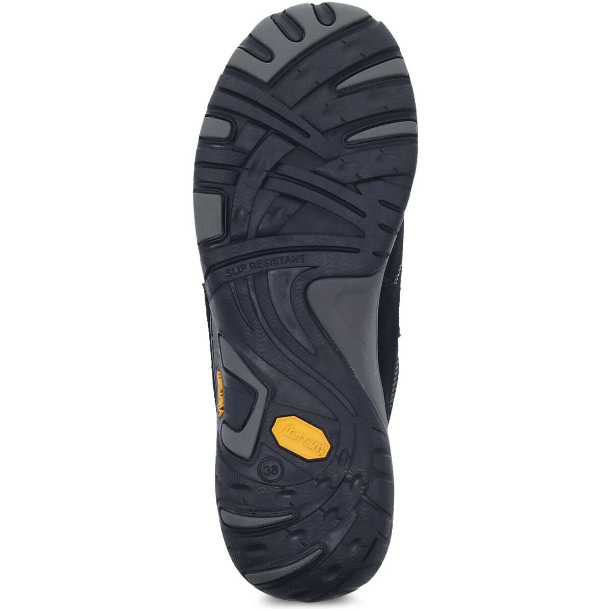 DANSKO Women's Paisley Black Suede Clogs - Comfortable Slip-Resistant Shoes for Nurses, Teachers & Healthcare Professionals