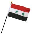 4x6 Inch Syria Miniature Desk Flag - Small Stick Flag for Office Decor, School Projects, and International Events
