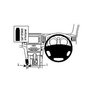 ClicOn No Holes Angled Dash Mount for Toyota Landcruiser 200 (2008-2015) - Secure Phone Holder for Off-Road & Adventure Driving