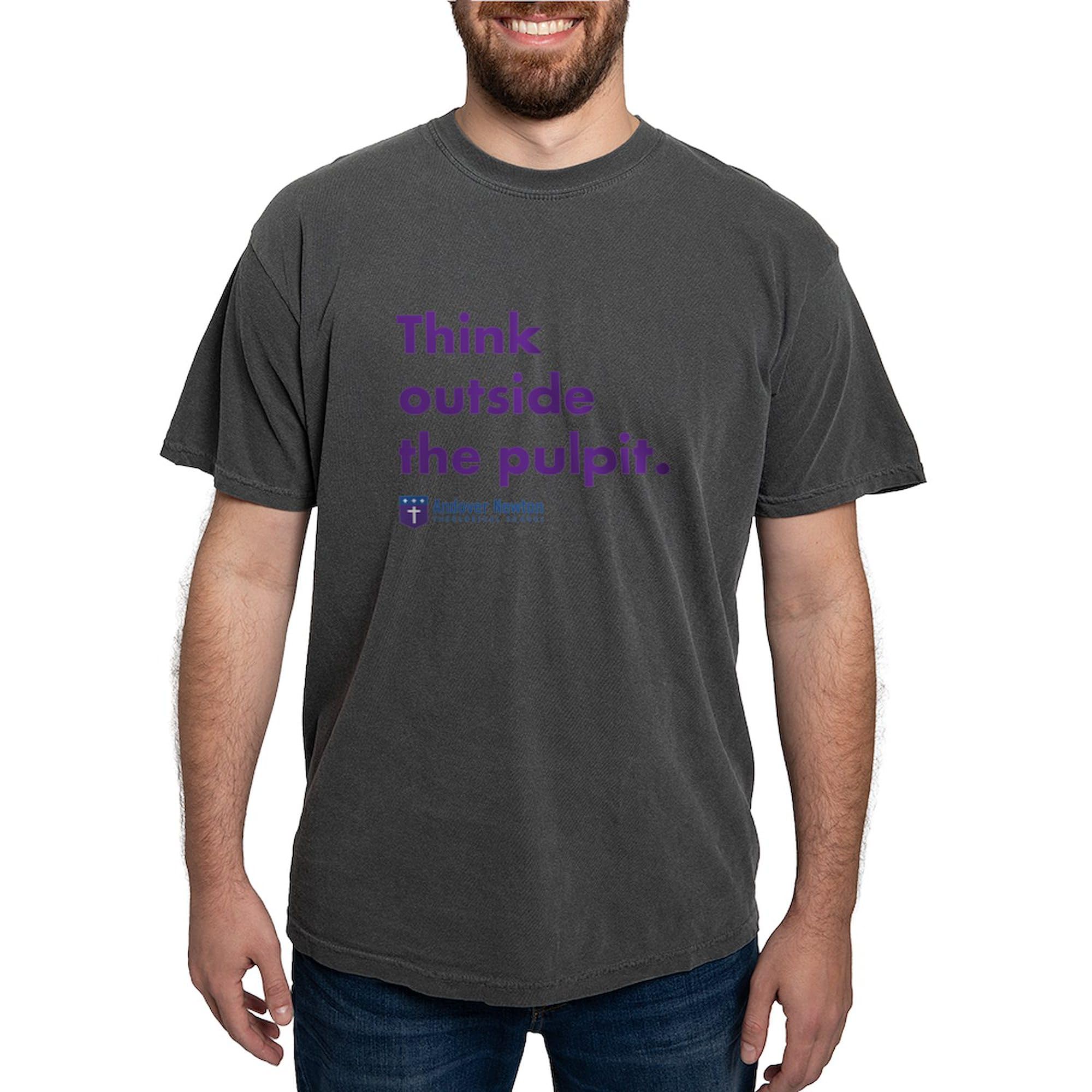 Think Outside The Pulpit Men's Comfort Colors T-Shirt - Soft Cotton Tee for Casual Wear, Church Events & Gift Giving