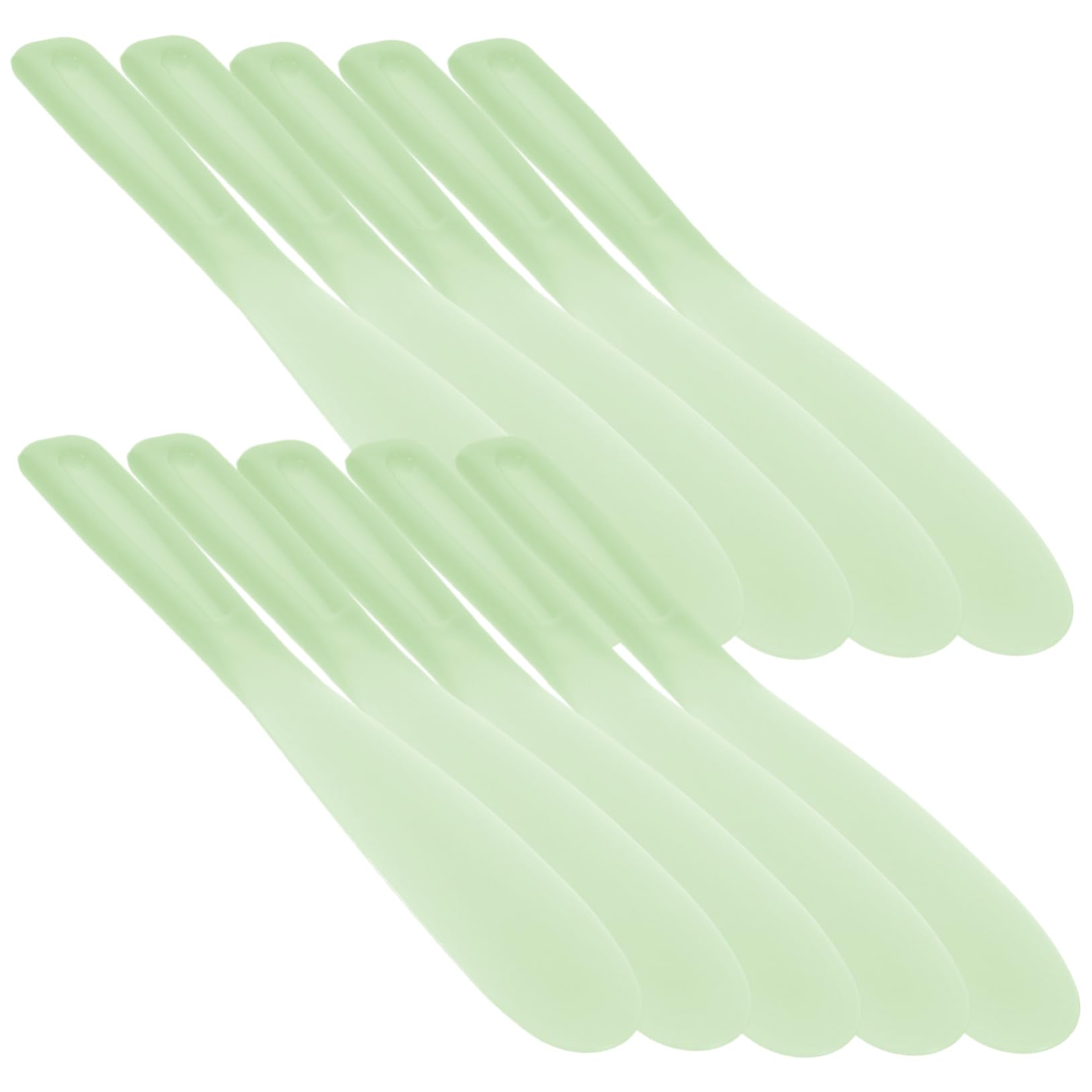 10-Piece Large Silicone Makeup Spatula Set - Foundation Blender & Cosmetic Mixing Tools for Professional Beauty Application - Perfect for Makeup Artists, DIY Skincare & Salon Use