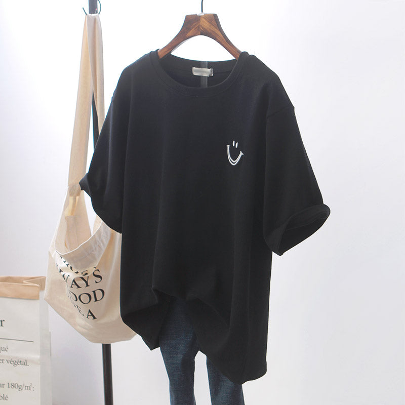 Chic White Loose Short Sleeve T-Shirt for Women - Trendy Casual Top for Summer, Streetwear & Everyday Outfits