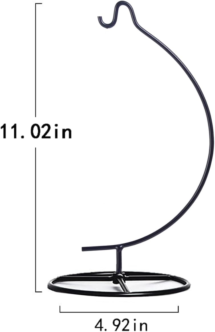 Iron Hanging Display Stand for Air Plants, Flower Pots, Glass Terrariums & Christmas Ornaments - Moon-Shaped Rack Holder for Home, Wedding & Holiday Decorations | Perfect for Living Rooms, Gardens & Seasonal Displays