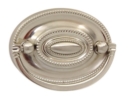 Restorers Affiliate Van Dykes Oval Reeded Swing Bar Bail Pull - Vintage Cabinet Hardware for Kitchen & Bathroom Renovation