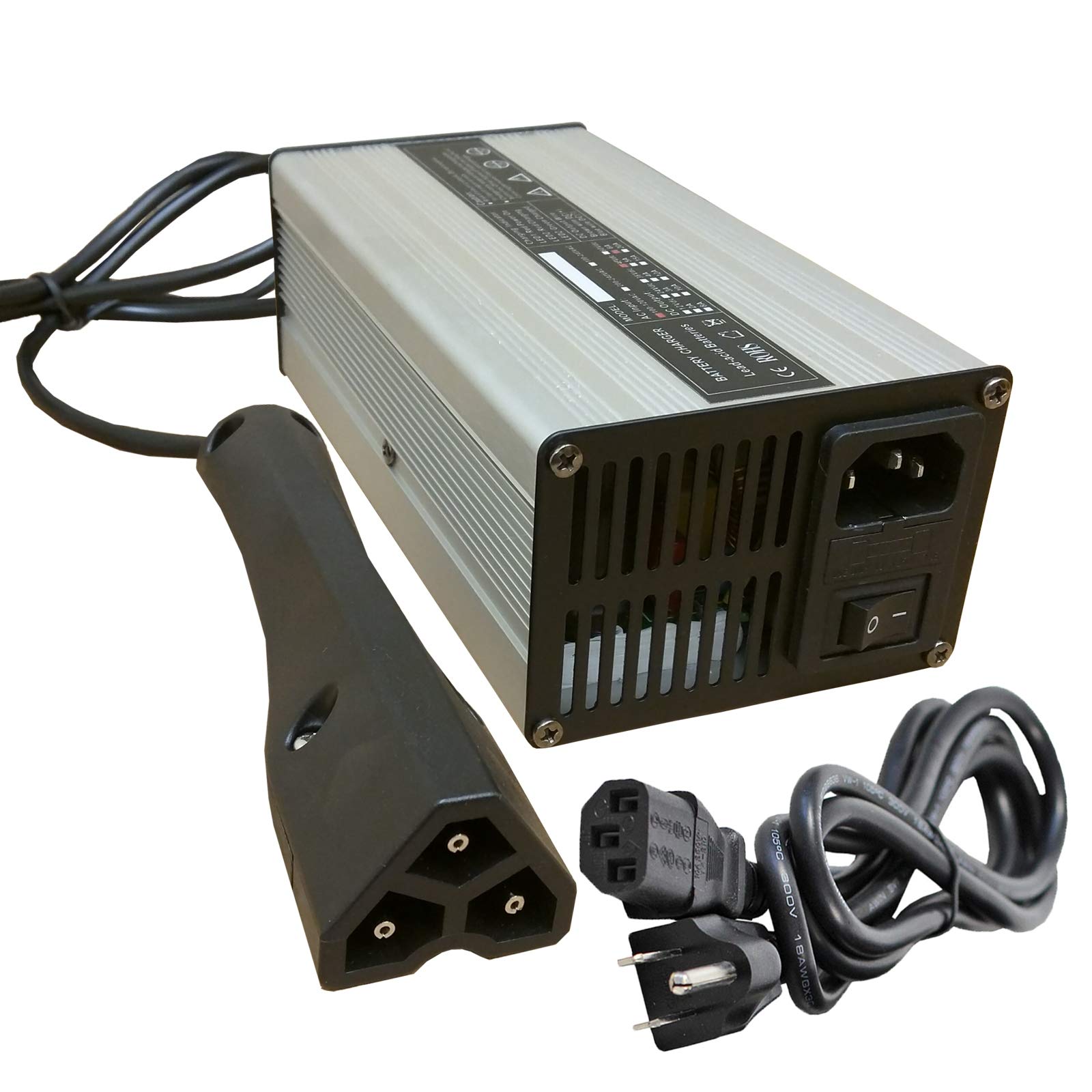 48V Golf Cart Battery Charger for EZGO RXV TXT & EZ GO Carts - 48 Volt Smart Charger with Auto Shutoff - Perfect for Golf Courses, Resorts & Home Use