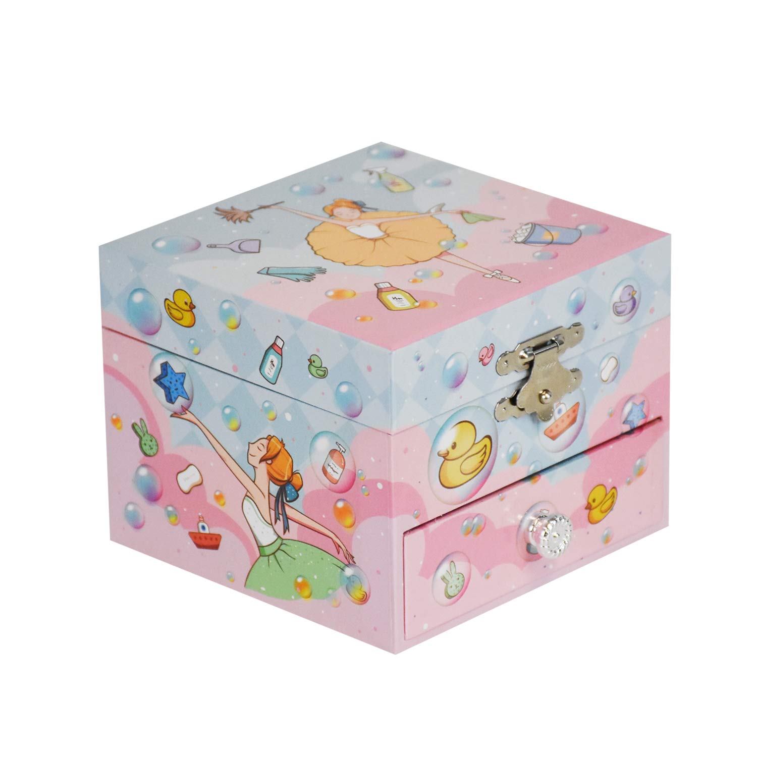 Girl's Swan Lake Music Jewelry Box - Kids Gift for Birthdays