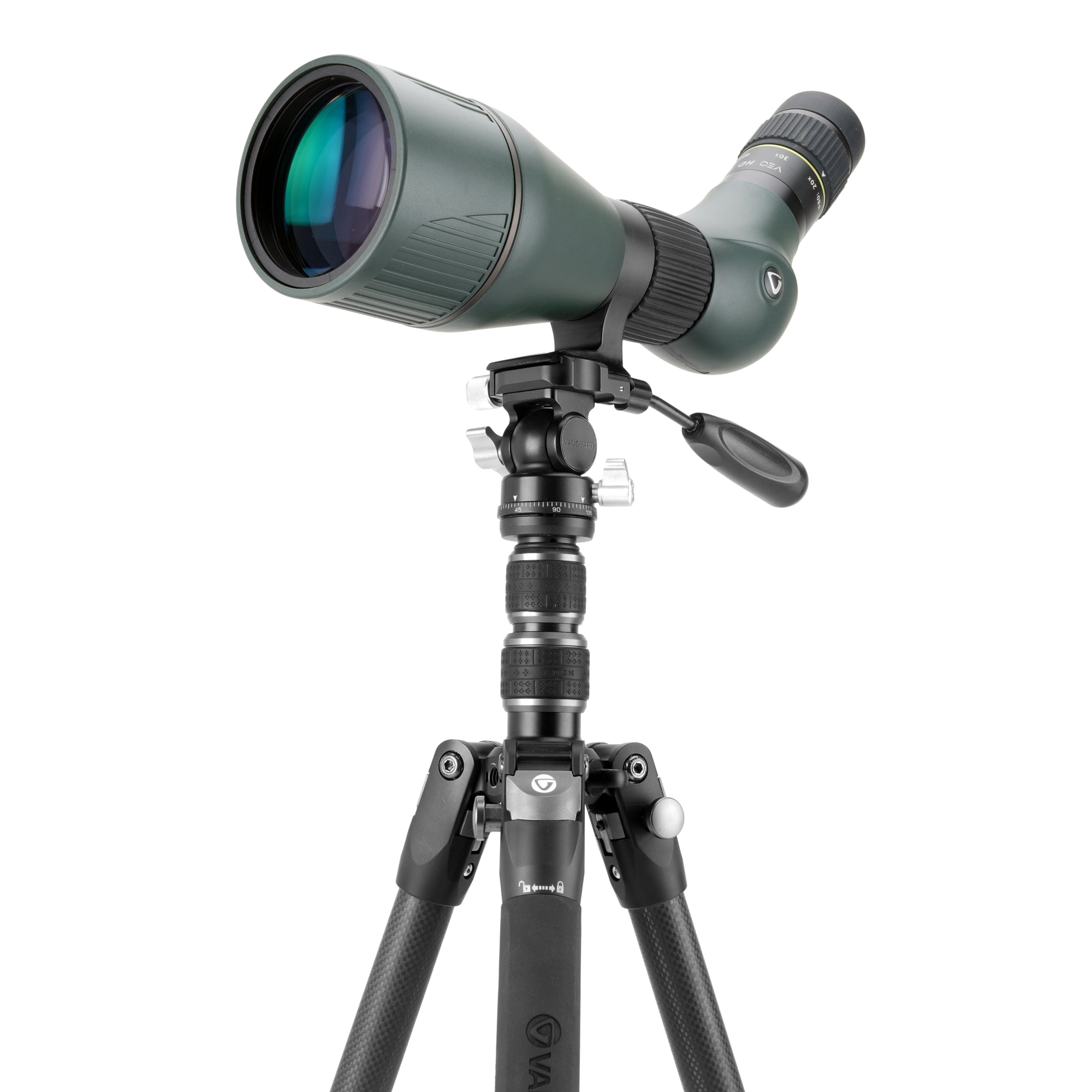 VEO 3T 265HCP Carbon Fiber Camera Tripod with Extended Height - Lightweight Travel Tripod for DSLR, Mirrorless & Video Cameras - Perfect for Photography, Vlogging & Outdoor Adventures