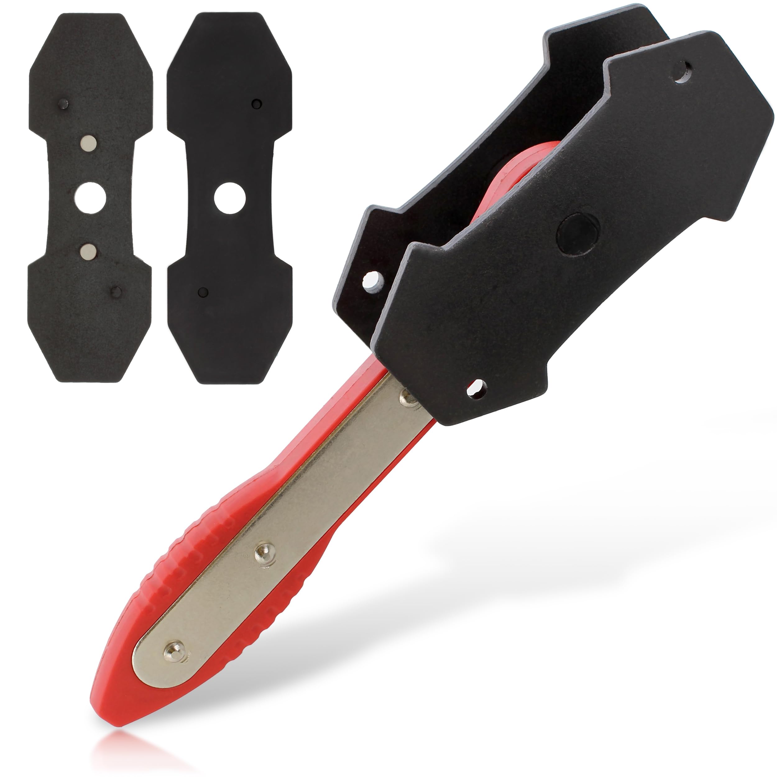 ABN 4-in-1 Ratcheting Caliper Piston Tool - Universal Disc Brake Caliper Compression & Spreader Tool for Car, Truck & Motorcycle Brake Service | Professional Automotive Repair Kit for Mechanics & DIY Enthusiasts