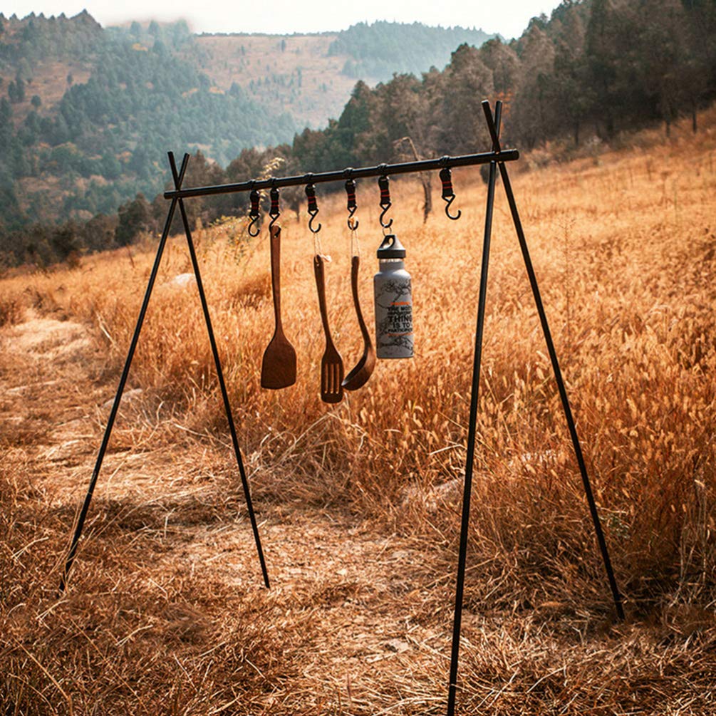 10pcs Heavy Duty Camping Hooks - Durable Polyester Lanyard Rings for Hanging Gear, Organizer Storage Hooks for Camping Bags, Tents & Outdoor Equipment | Perfect for Travel, Hiking & Backpacking Accessories