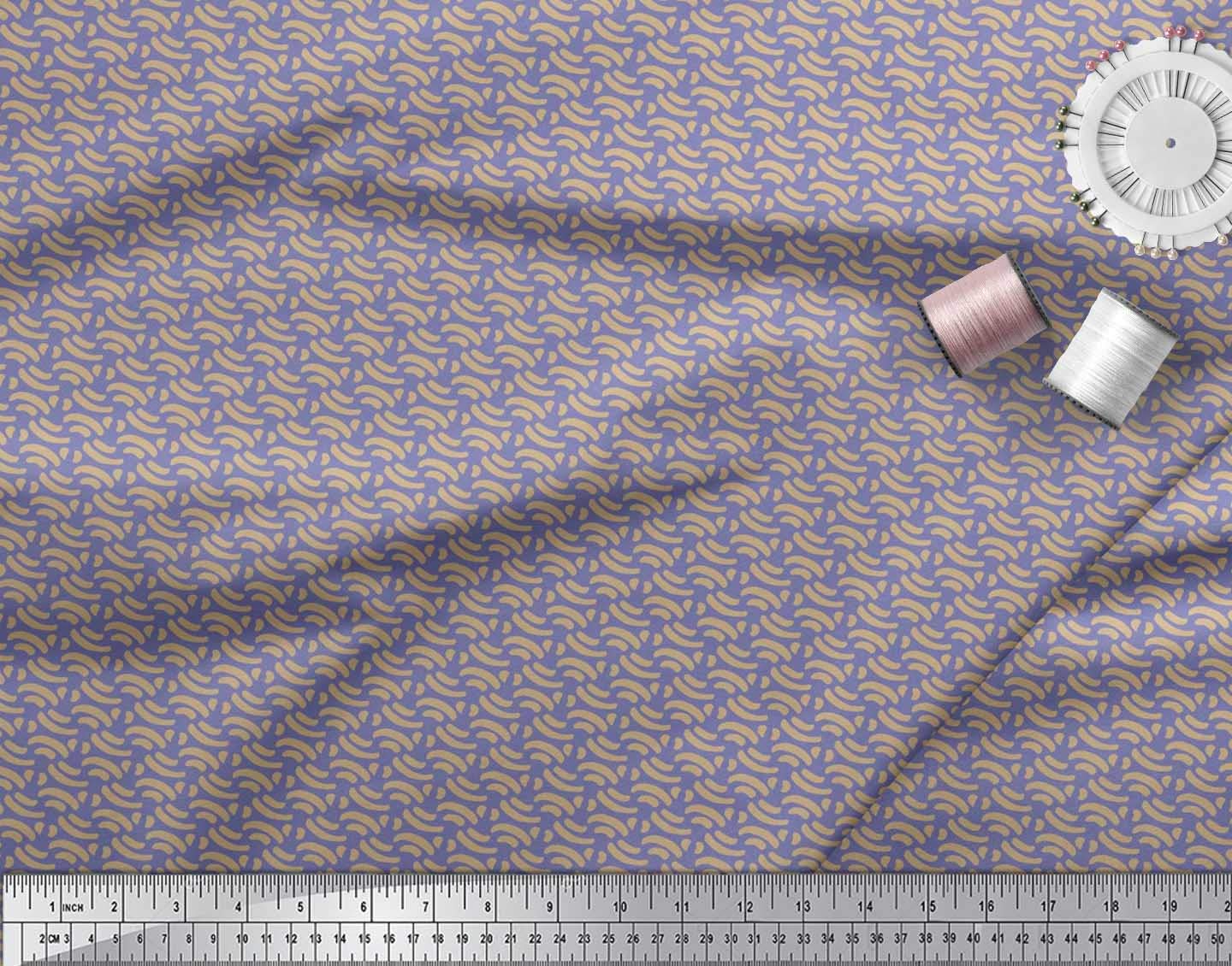 Soimoi Moss Georgette Brown Fabric by The Yard - 42 Inch Wide Brush Stroke Abstract Printed Textile for Dresses, Scarves & Home Decor | Artistic Floral Design Fashion Fabric for DIY Sewing Projects