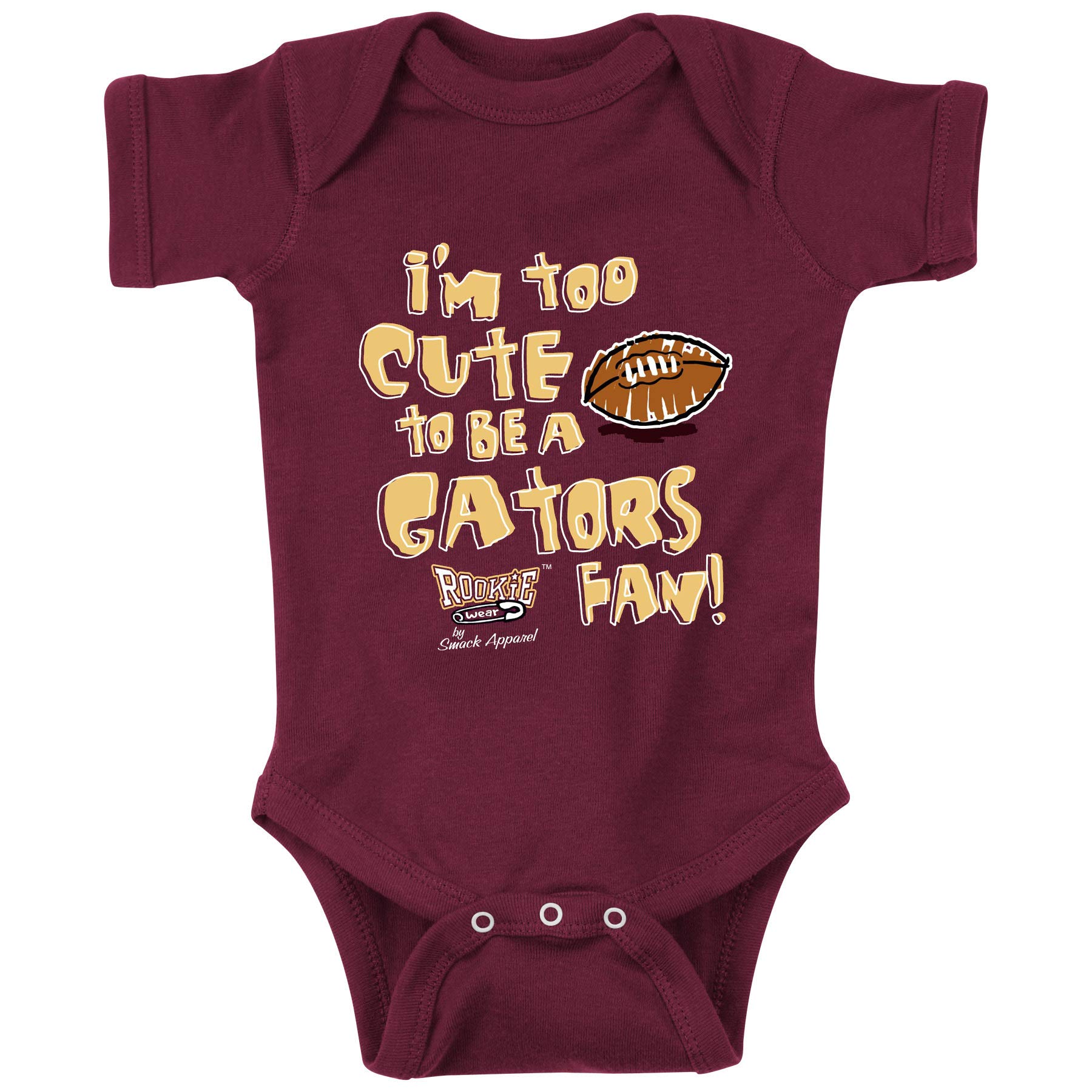 Florida State Football Fan Onesie & Toddler Tee - Garnet Anti-UF Apparel for Babies (NB-18M) & Kids (2T-5/6T) - Perfect for Game Day, Tailgating & Showing Team Spirit