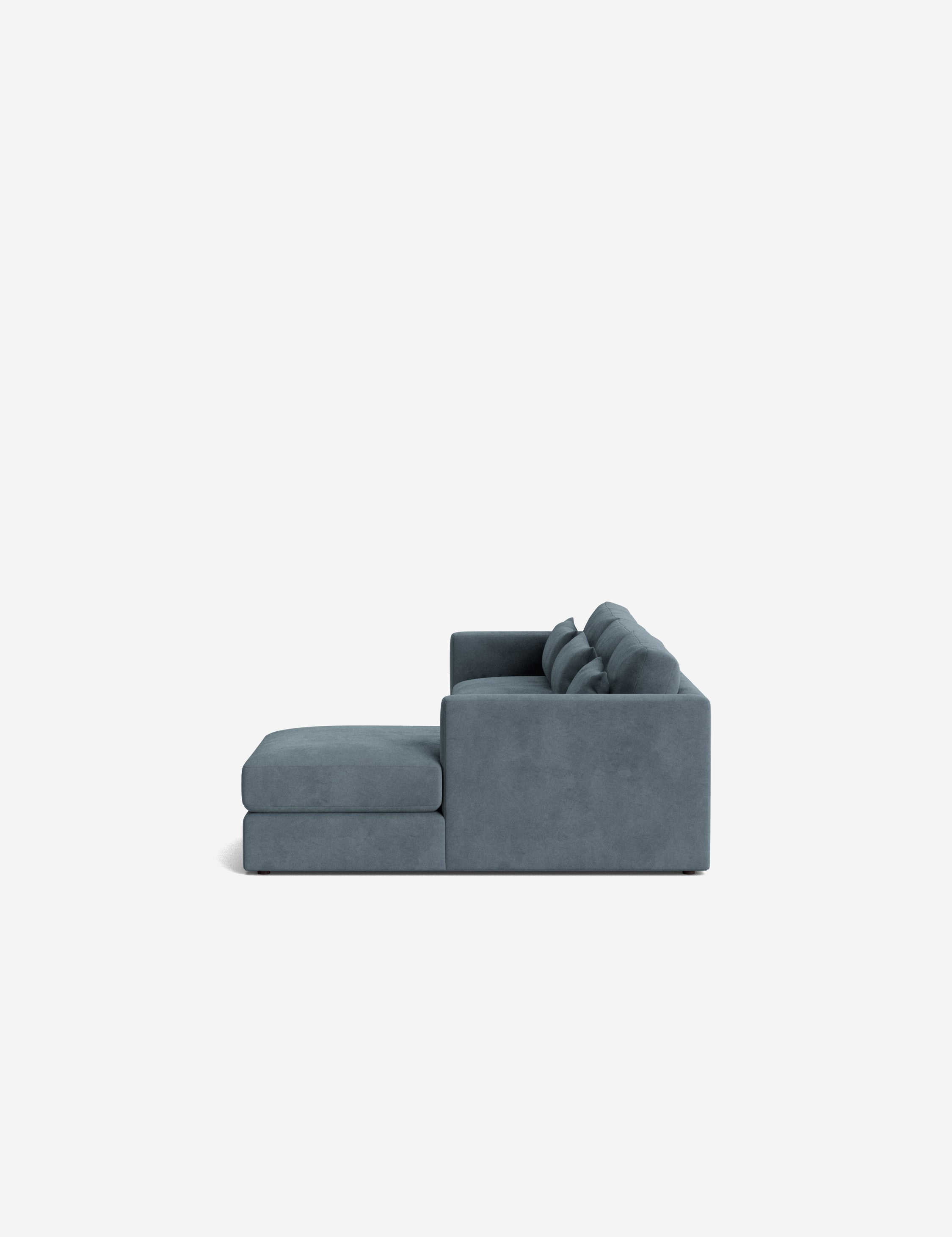 Durham Chaise Sectional Sofa - Modern L-Shaped Couch with Chaise Lounge | Comfortable Fabric Upholstery for Living Room, Family Room & Home Theater
