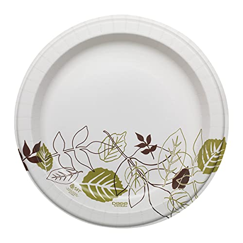 Dixie Ultra 10-Inch Heavy Duty Paper Plates - 500 Count (4 Packs of 125) - Premium Disposable Dinner Plates for Parties, BBQs & Events - Sturdy & Leak-Proof by GP PRO (Georgia-Pacific)