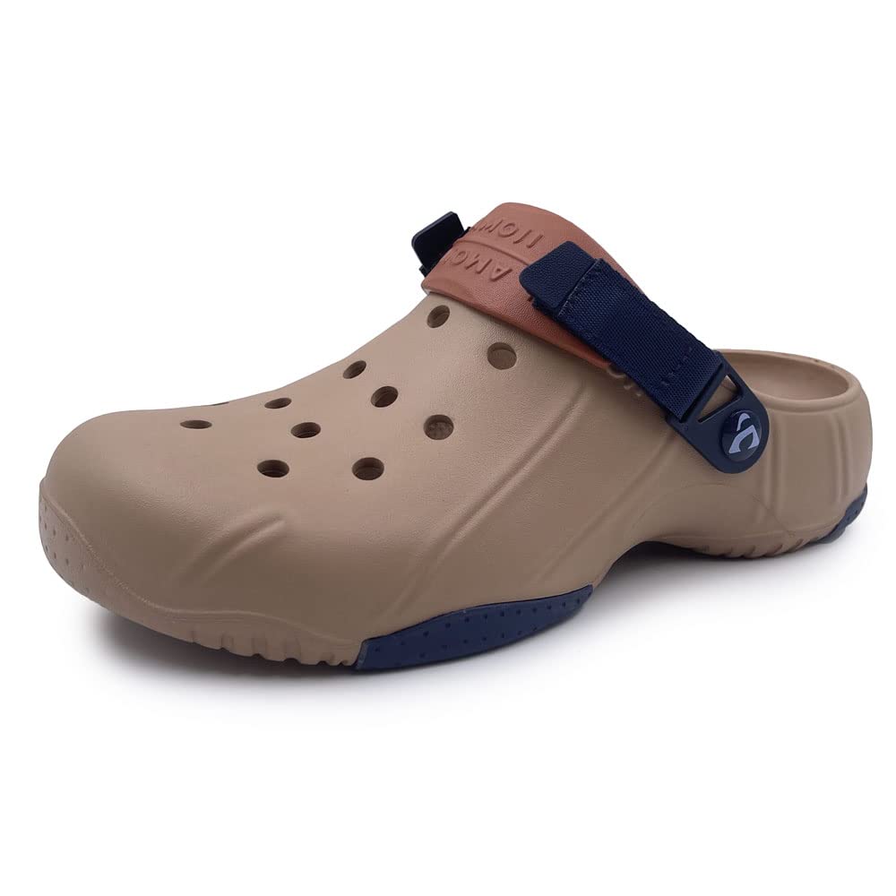 Amoji Unisex Garden Clogs - Slip-On Outdoor Sandals for Gardening, Yard Work & Beach (CL304) - Comfortable Waterproof Shoes for Men & Women
