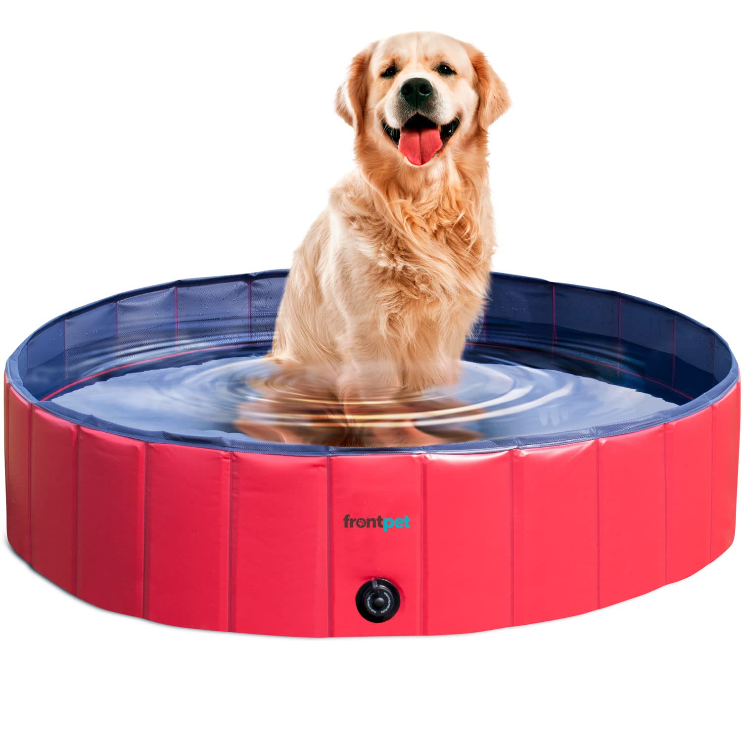 Foldable Dog Pool for Small to Large Dogs - Collapsible Pet Bathing Tub & Kiddie Pool (S-XL) | Portable Outdoor Water Play for Dogs, Puppies & Kids in Backyard, Beach or Garden