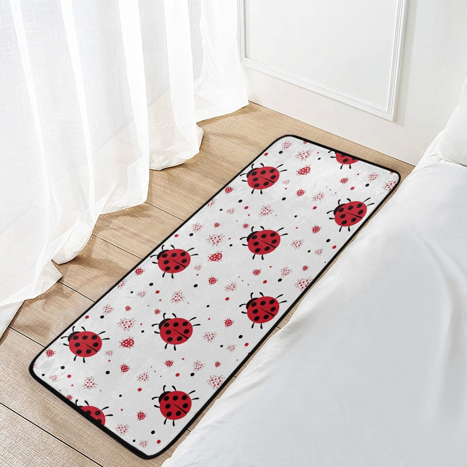 SUABO Non-Slip Ladybugs Kitchen Mat - 39