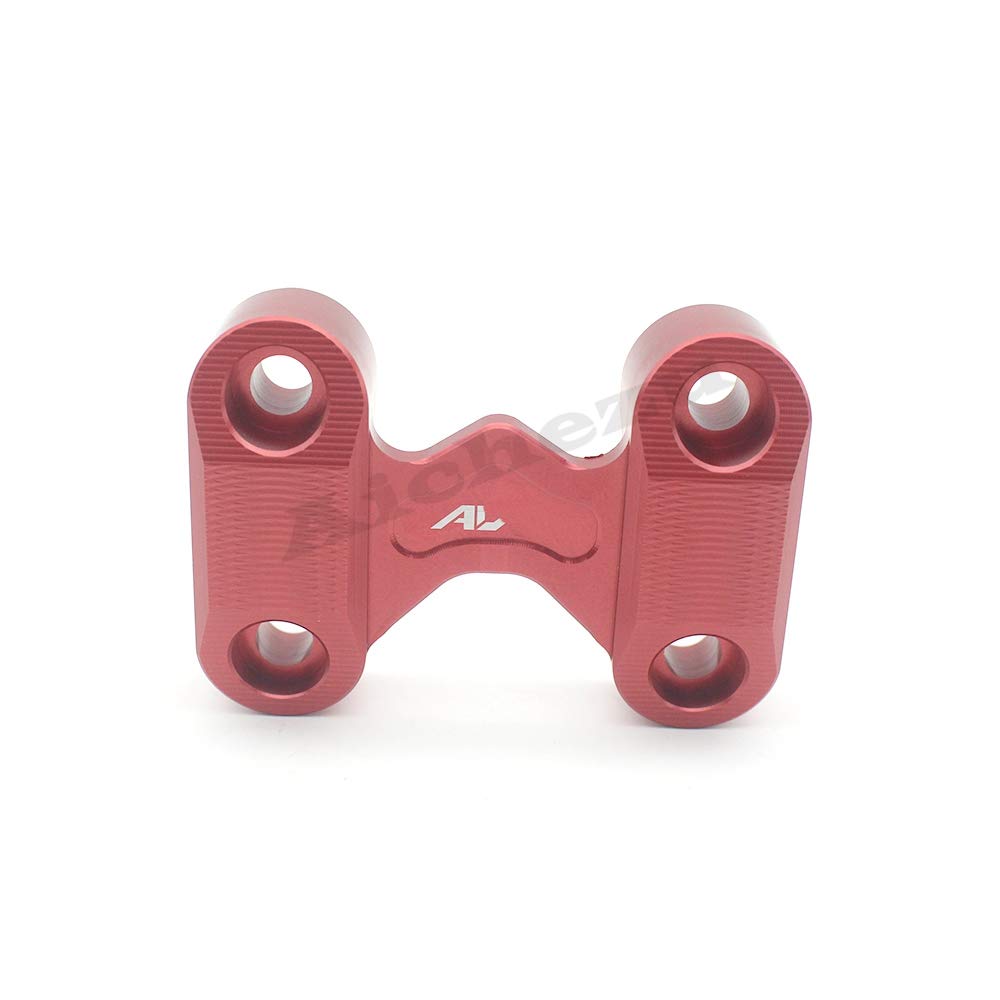 Red Motorcycle Handlebar Top Cover - Modified Handle Bar Mount Clamp for Honda ADV150 (2019-2020) | Durable & Stylish Upgrade for Adventure Riding & City Commuting