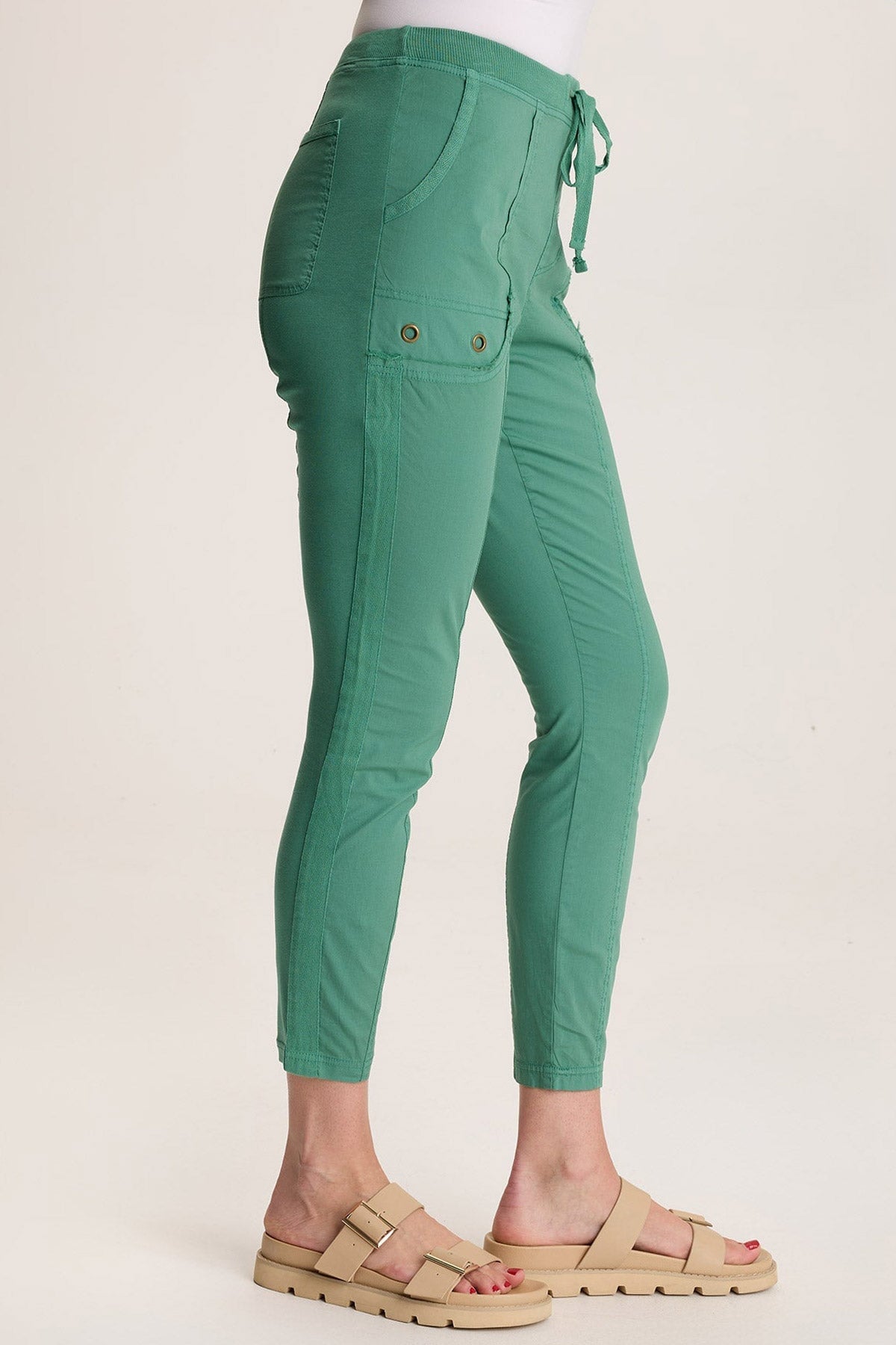 Rohan Poplin Jersey Drawstring Legging - Soft & Comfortable High-Waisted Yoga Pants for Women - Perfect for Workouts, Lounge & Everyday Wear
