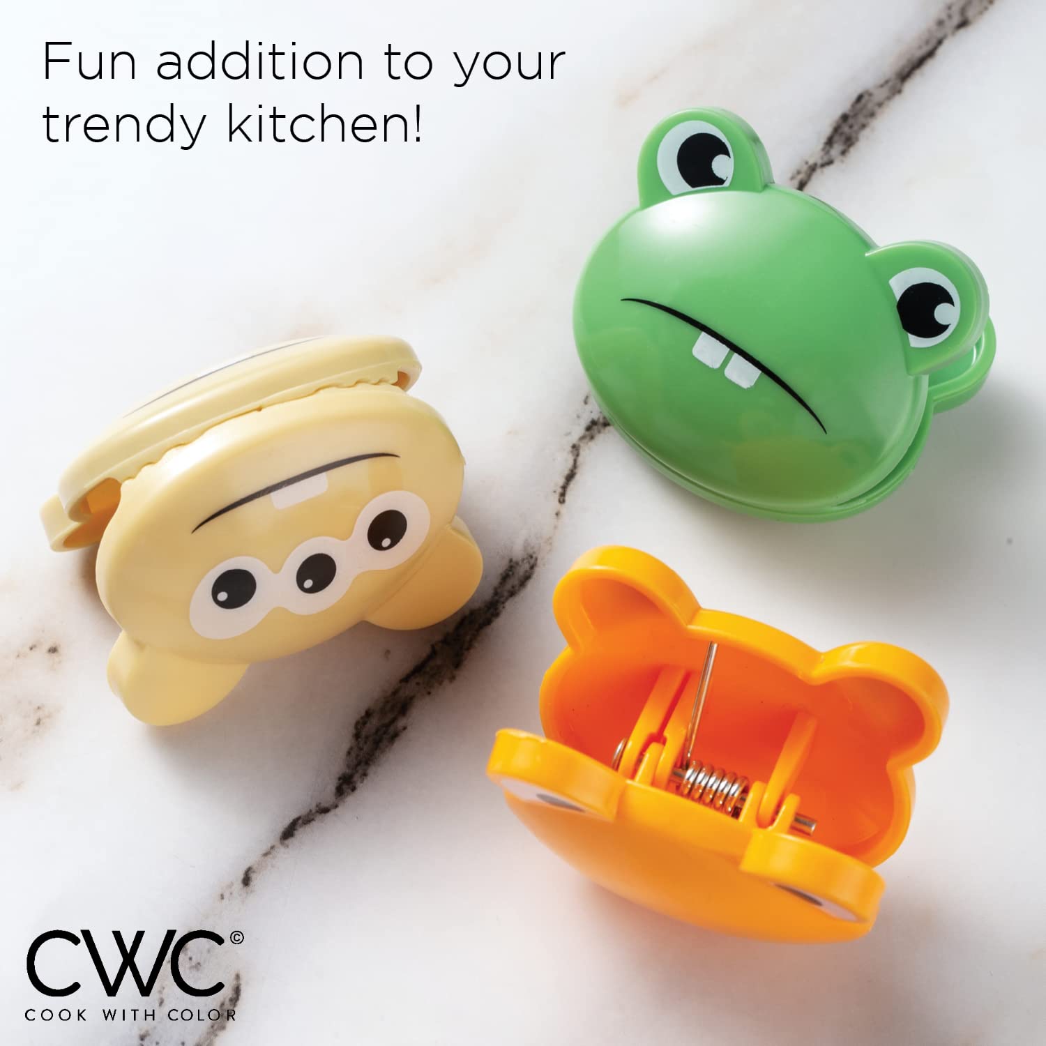 10-Piece Cute Monster Bag Clips Set - Funny Chip Clips & Snack Clips for Kitchen, Food Storage & Airtight Sealing | Perfect for Chips, Cereal, Snacks & Bulk Food Organization