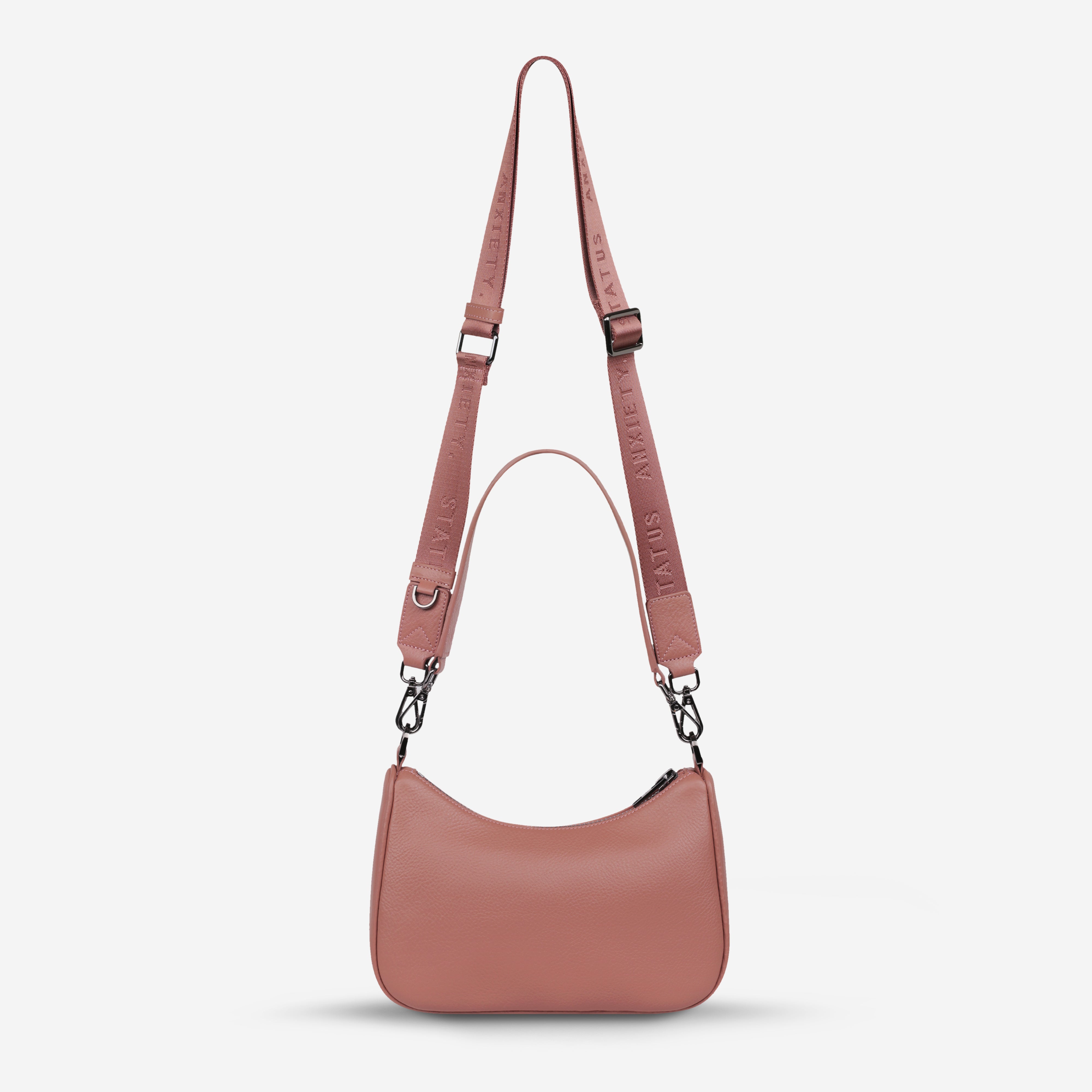 Look Both Ways Crossbody Bag in Dusty Rose - Stylish & Functional Purse for Women, Perfect for Everyday Use, Travel, and Date Nights