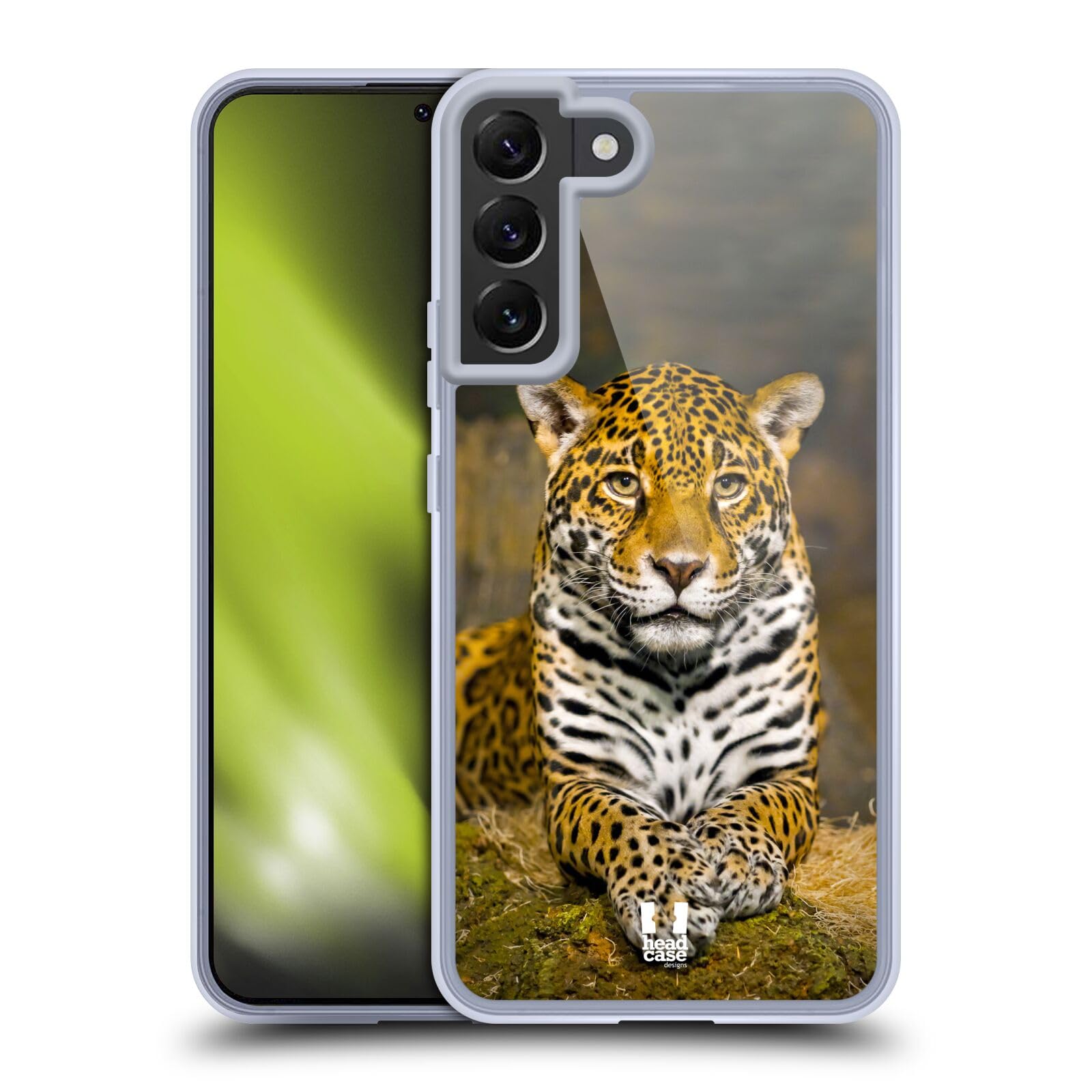 Head Case Designs Adult Female Jaguar Soft Gel Case for Samsung Galaxy S22+ 5G - Stylish Protection for Everyday Use