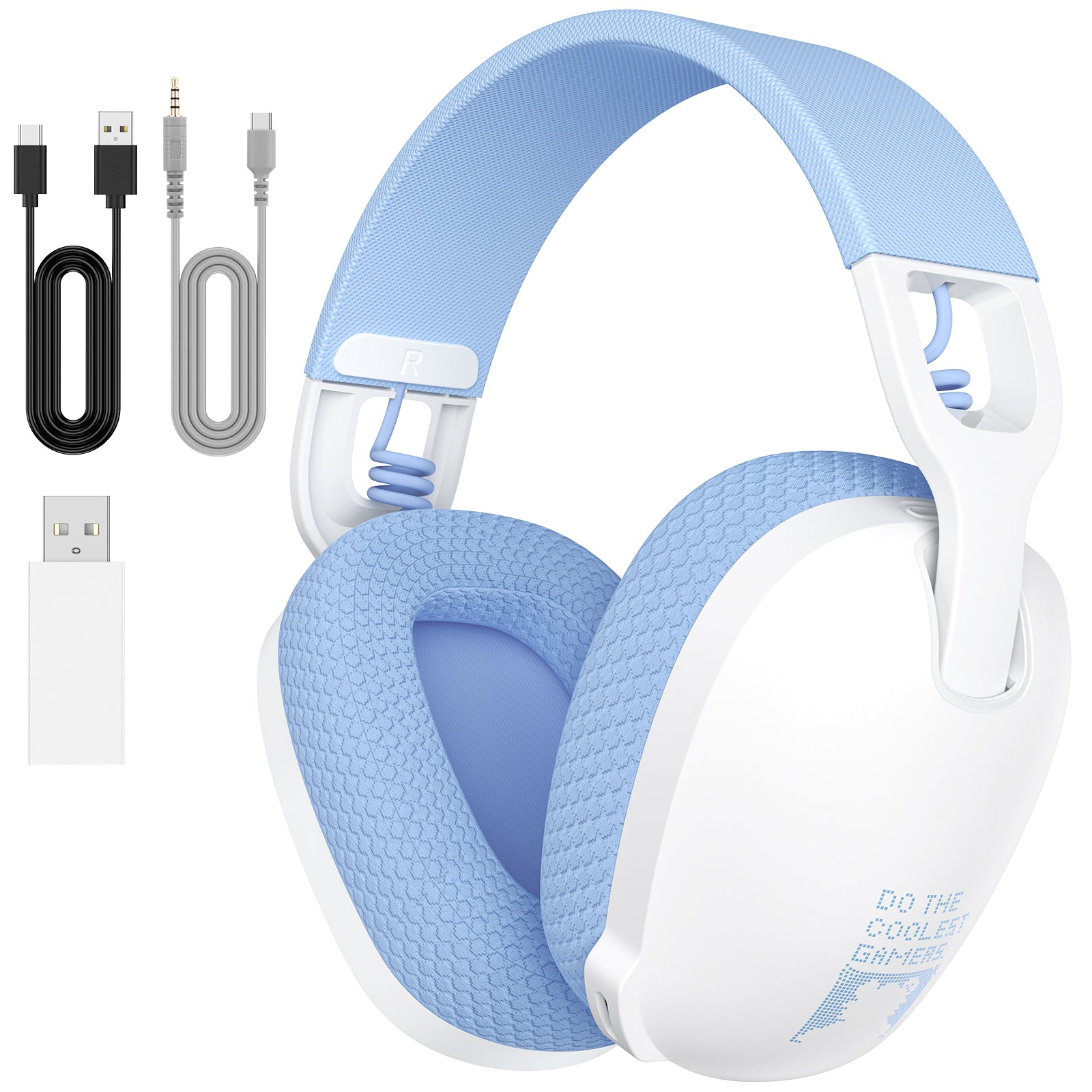 ONIKUMA B2 Wireless Gaming Headset - Bluetooth 2.4G/3.5mm Wired Triple Mode Lightweight Over-Ear Headphones with Mic for PC, PS5, Xbox, Mobile Gaming & Online Meetings