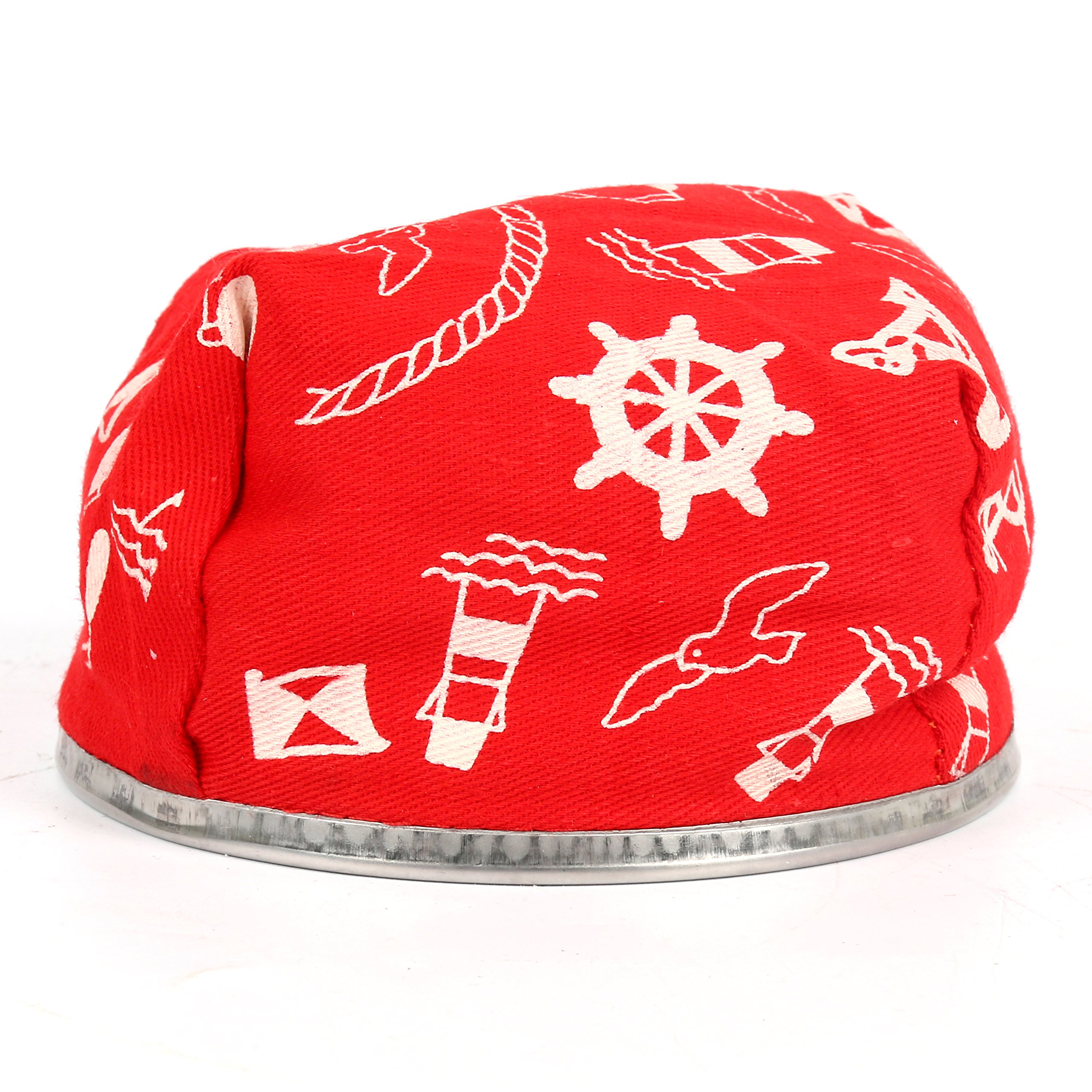 Amarine-Made Stainless Steel Windproof Bean Bag Ashtray - Outdoor & Indoor Use for Patio, Camping, Beach (Red)