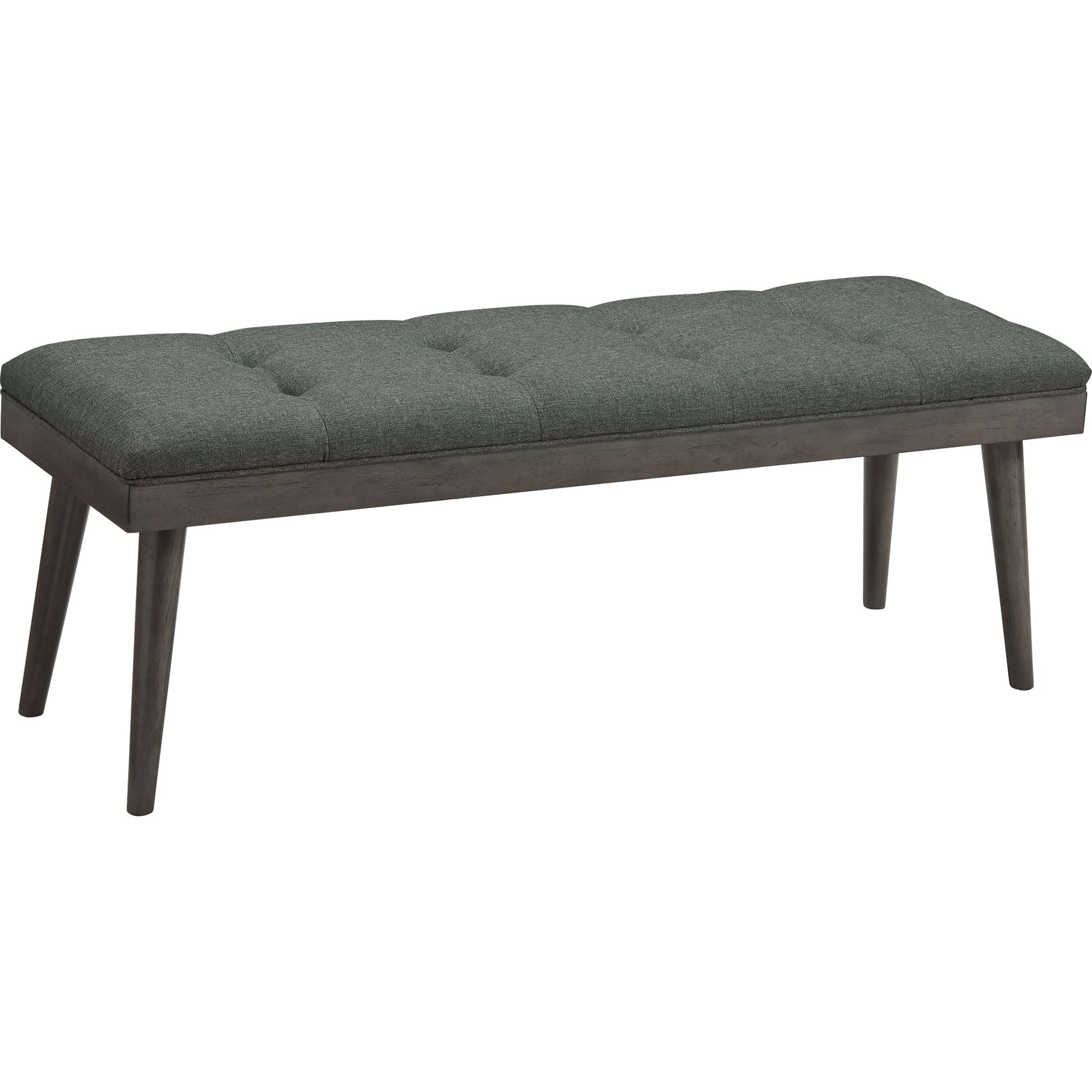 Ashlock Bench - Charcoal Wooden Outdoor Bench for Patio, Garden, and Backyard - Durable & Weather-Resistant Seating for Relaxing and Entertaining