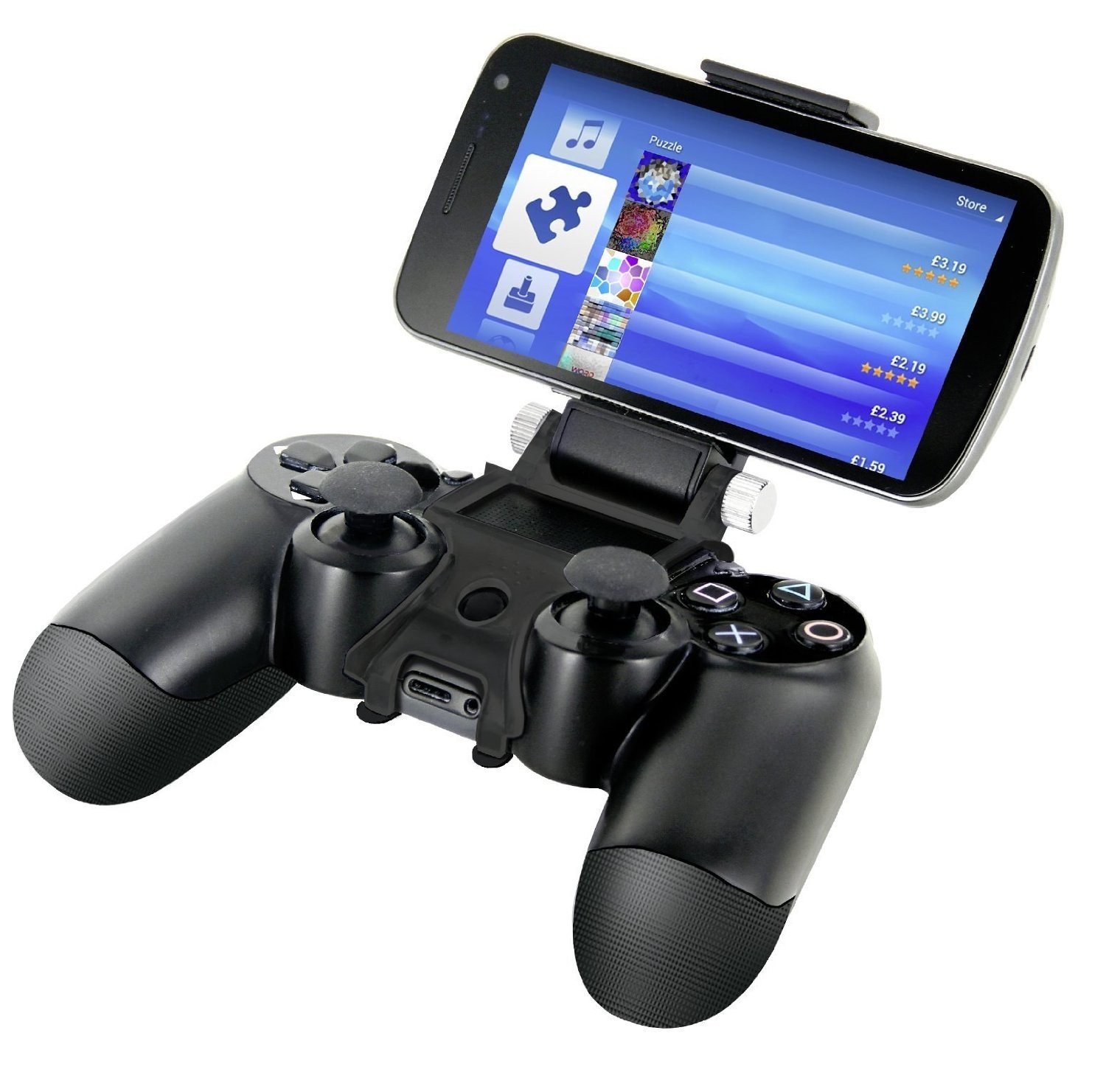 Nyko Smart Clip - Universal Phone Mount for PlayStation DUALSHOCK 4 Controller | Compatible with iPhone 12/13 Pro Max, Samsung Galaxy & Google Pixel | Perfect for Mobile Gaming & Streaming