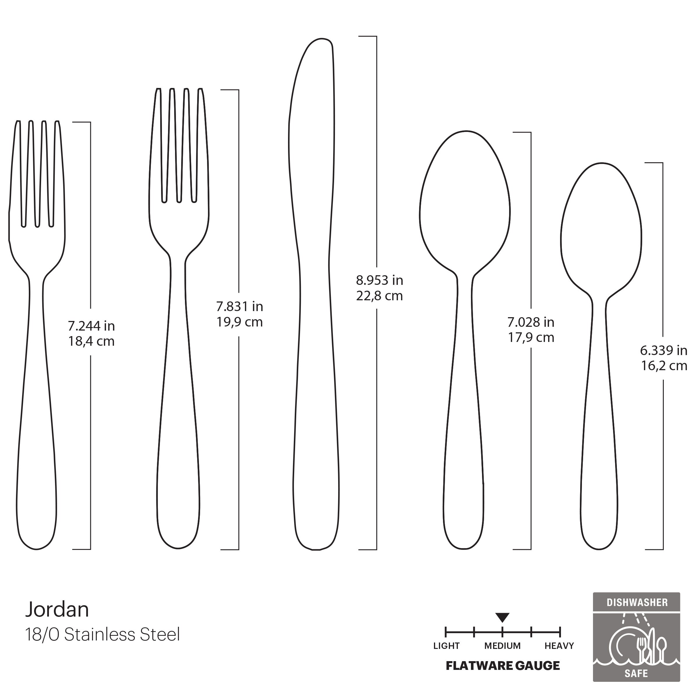 Jordan Frosted 20-Piece Stainless Steel Flatware Set - Elegant Cutlery for Everyday Dining, Dinner Parties & Gift Giving