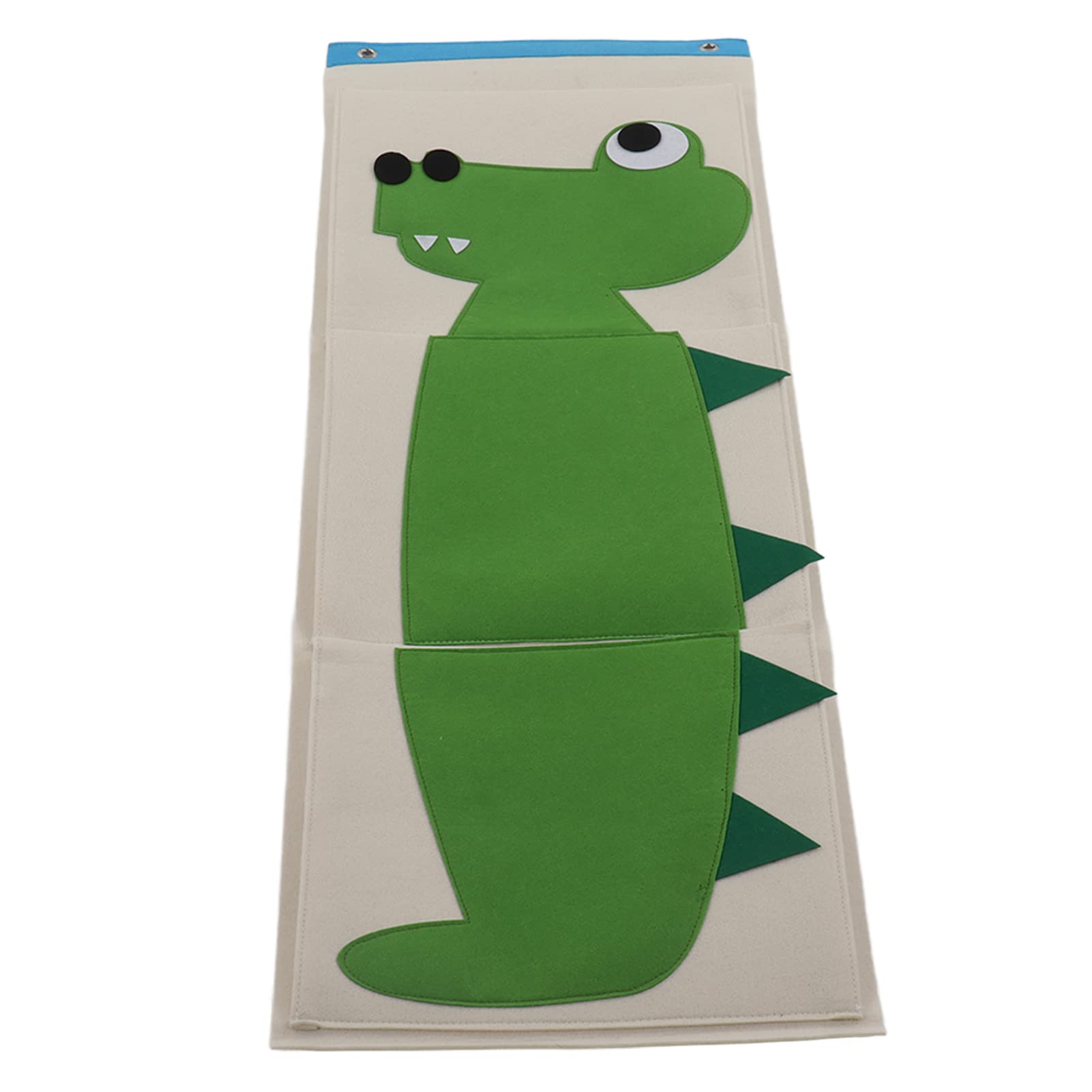 Durable Hanging Closet Storage Bag - Heavy Duty Wall Mount Organizer for Home & Travel (39.6x13.7in, Crocodile Pattern) - Perfect for Bedroom, Closet, Dorm & RV Organization