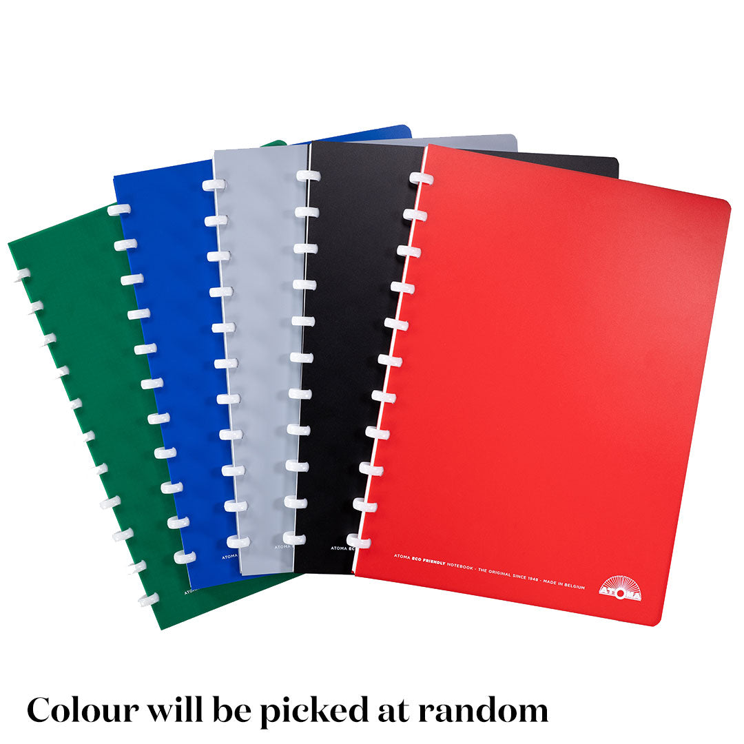 Atoma Eco-Friendly Notebook - A4 Size, Assorted Colors (Set of 3) - Perfect for Journaling, Sketching & Office Use