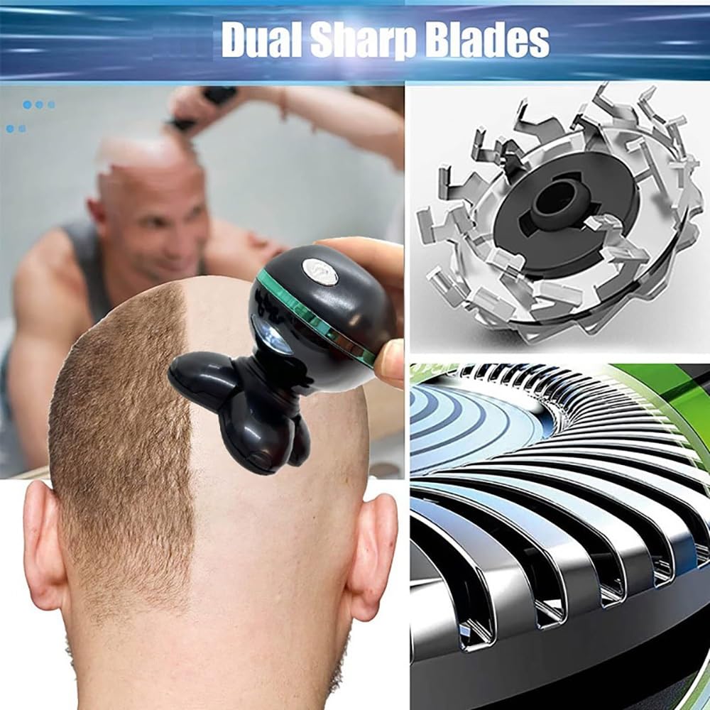 5-in-1 Electric Head Shaver for Bald Men - Rechargeable Wet/Dry Waterproof Beard Trimmer with Fast Charging | Perfect for Travel, Gym & Daily Grooming