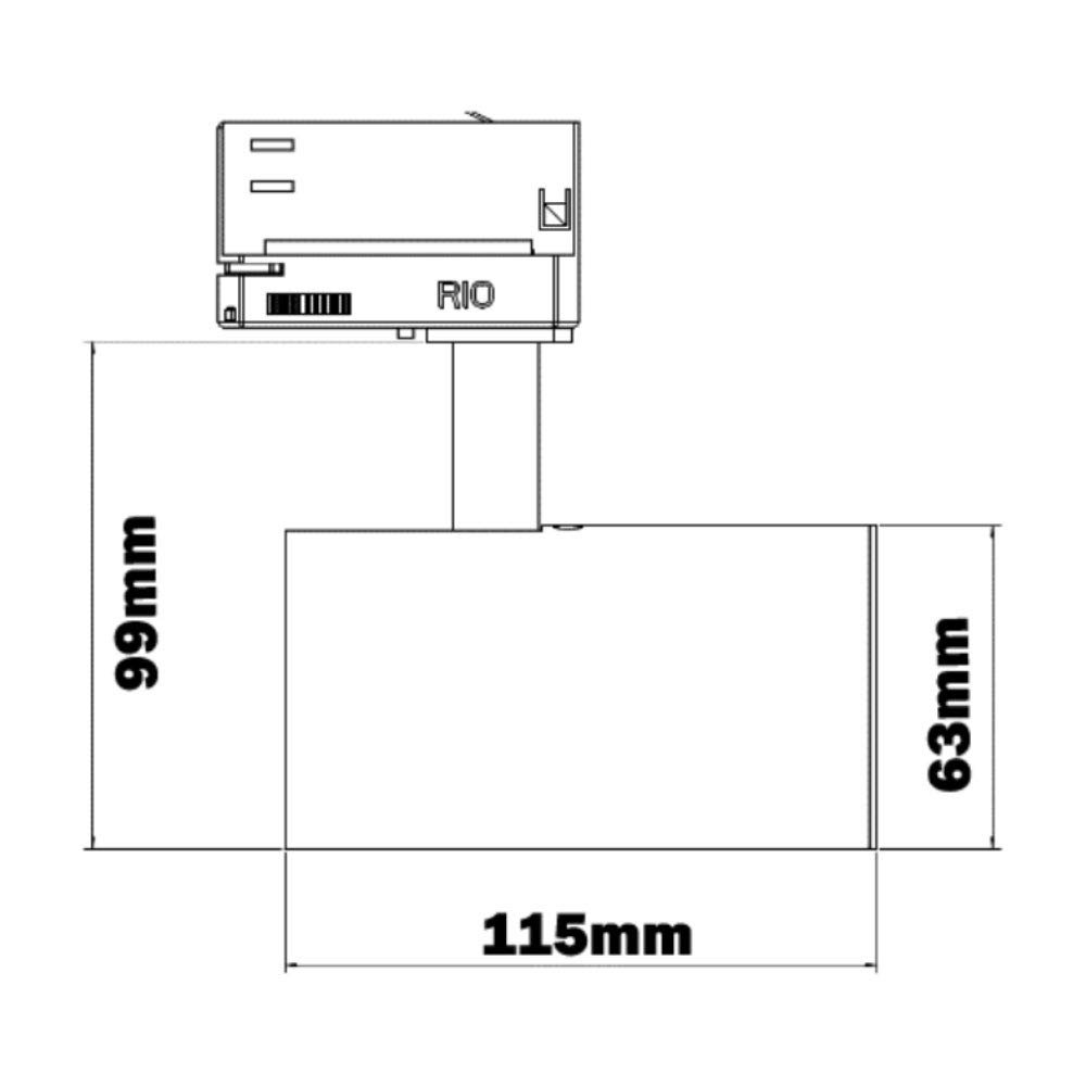 3M 6-Spot LED Track Light Kit with 5W GU10 Bulbs - Adjustable Rotatable Warm White Lighting for Kitchen, Office, Retail & Shop Displays