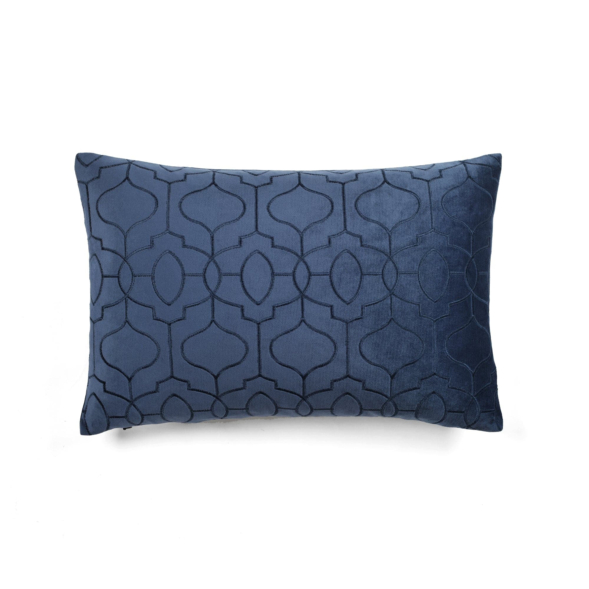 Velvet Geo Decorative Pillow Cover - Modern Geometric Throw Pillow Case for Sofa, Bed & Home Decor - Soft Luxury Cushion Cover for Living Room, Bedroom