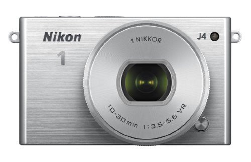 Nikon 1 J4 16.2MP Mirrorless Digital Camera with 10-30mm VR Lens Kit - Silver | Compact & Lightweight for Travel, Vlogging & Everyday Photography