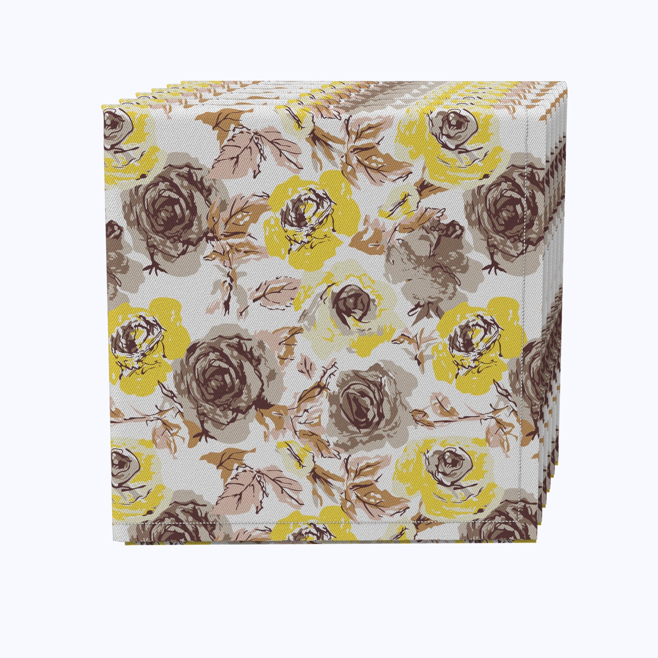Floral 131 Cotton Napkins - Premium 100% Cotton Decorative Napkins for Dining, Parties & Home Decor