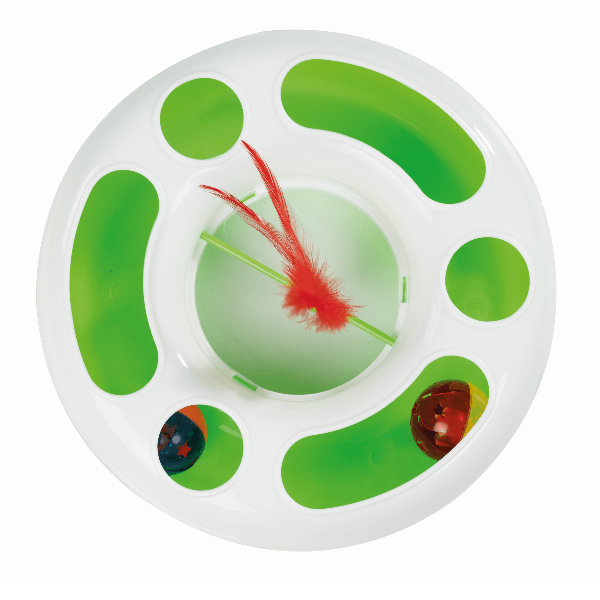 M PETS Play Discus Cat Toy - Interactive Flying Disc for Indoor/Outdoor Play - Fun Exercise Toy for Kittens & Adult Cats - Perfect for Fetch, Training & Bonding Time