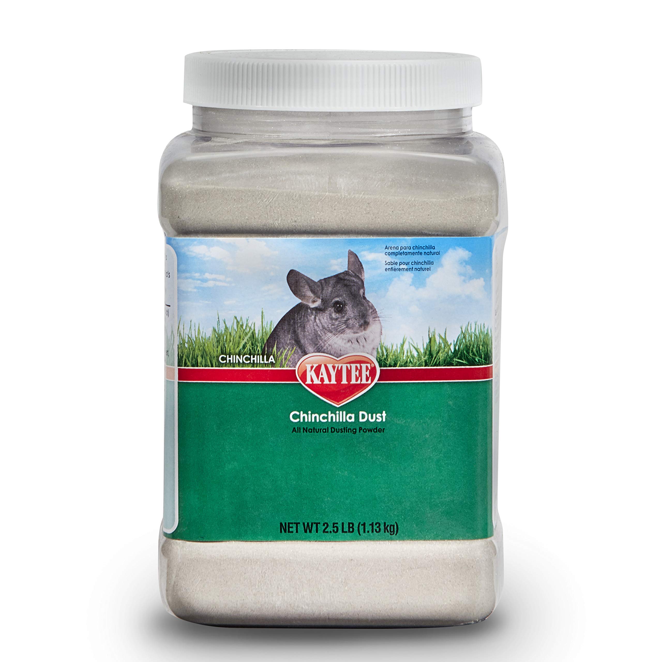 Kaytee All Natural Chinchilla Dusting Bath Powder for Small Pets - 2.5 lb Bag | Perfect for Chinchilla Grooming & Hygiene Care | Small Animal Dust Bath Accessory