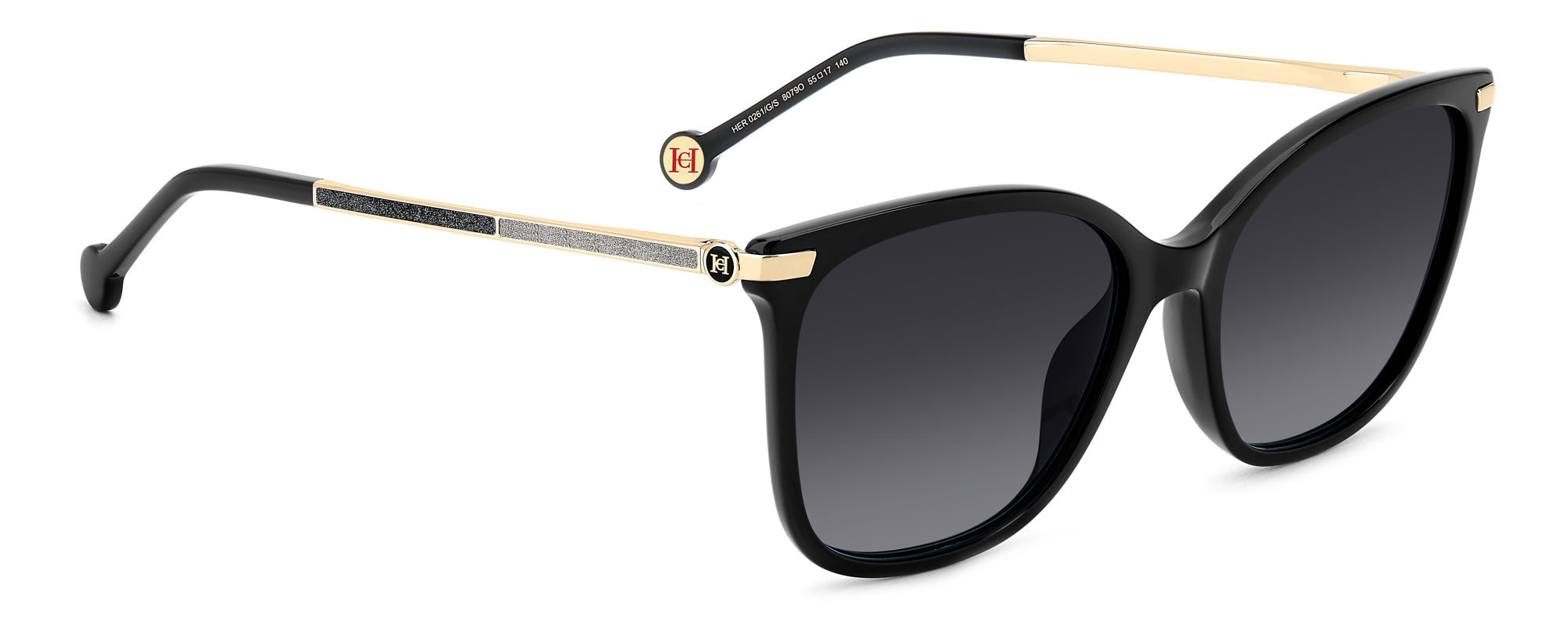 Carolina Herrera HER 0261/G/S Women's Luxury Sunglasses - UV Protection & Polarized Lenses for Driving, Beach & Outdoor Activities