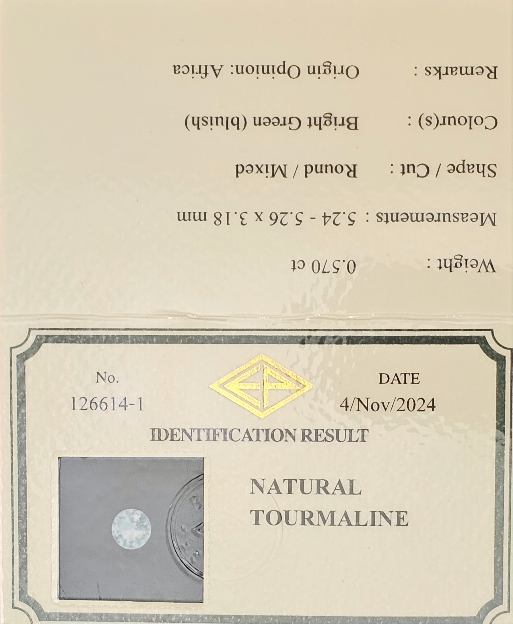 Natural Paraiba Tourmaline Gemstone 0.57ct African Mined - Perfect for Jewelry Making, Engagement Rings & Unique Gifts